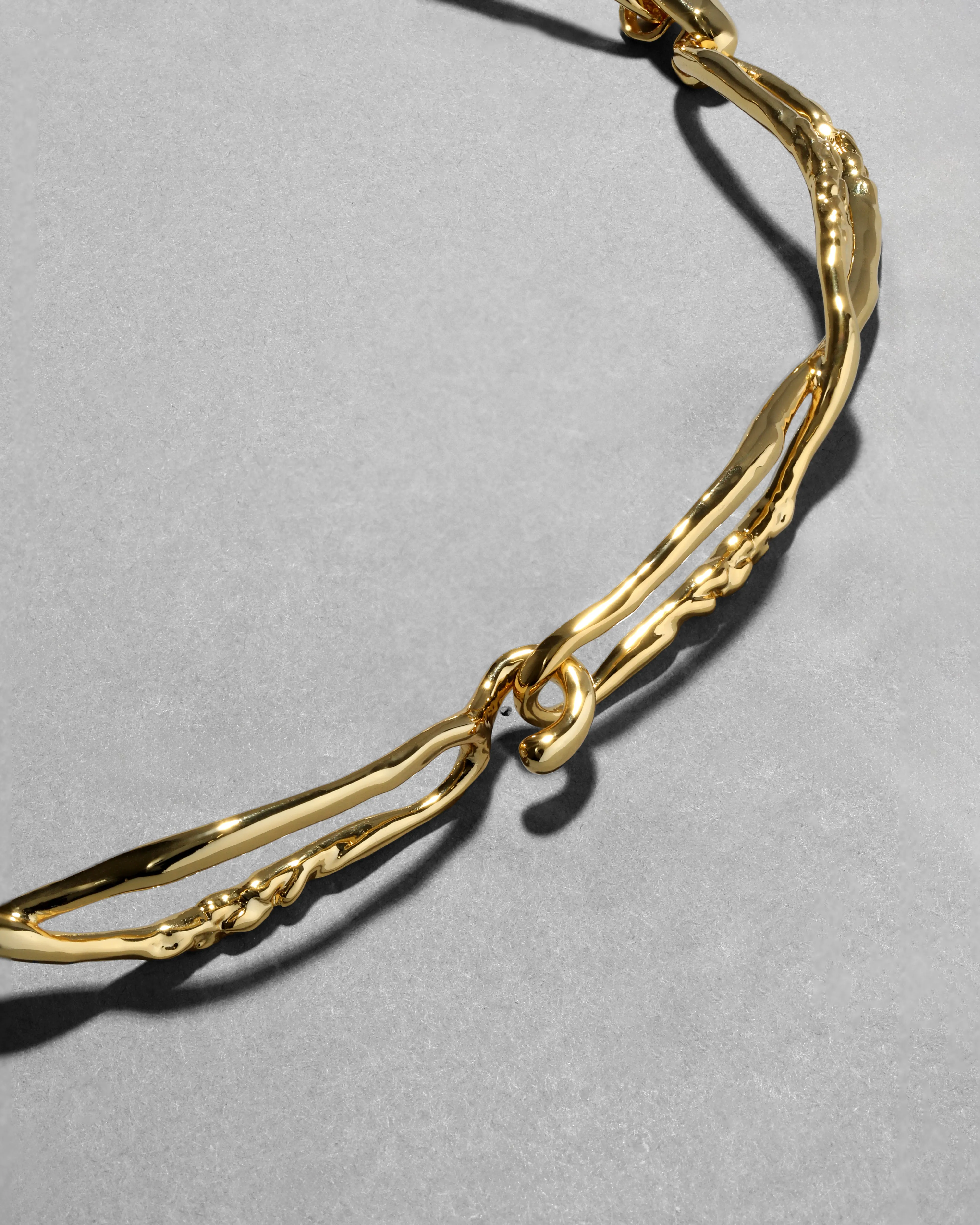 Lucite Brut Mother of Pearl Necklace- Warm Grey sold by Alexis Bittar product image thumbnail 5