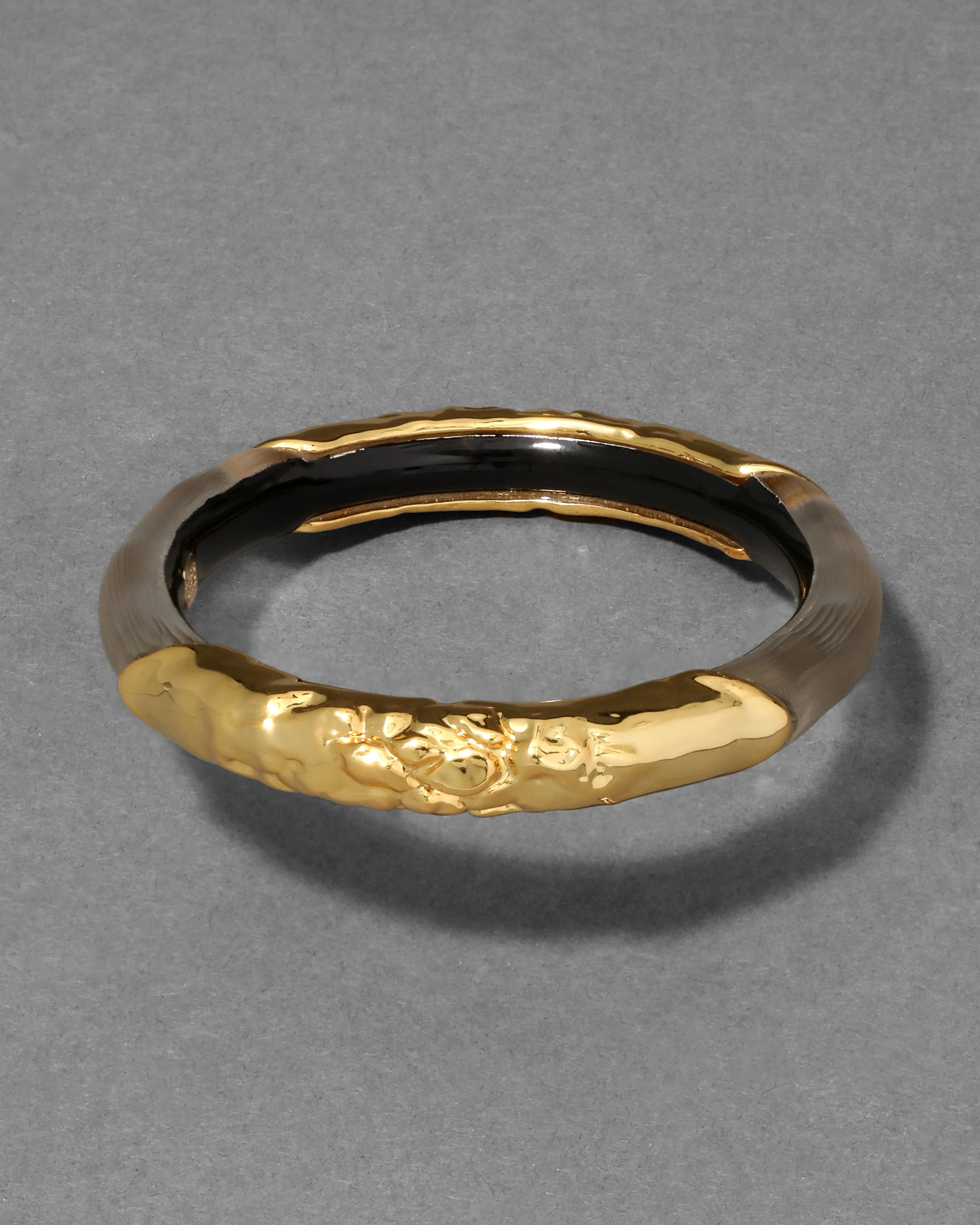 Lucite Brut Skinny Bangle- Warm Grey sold by Alexis Bittar product image thumbnail 5