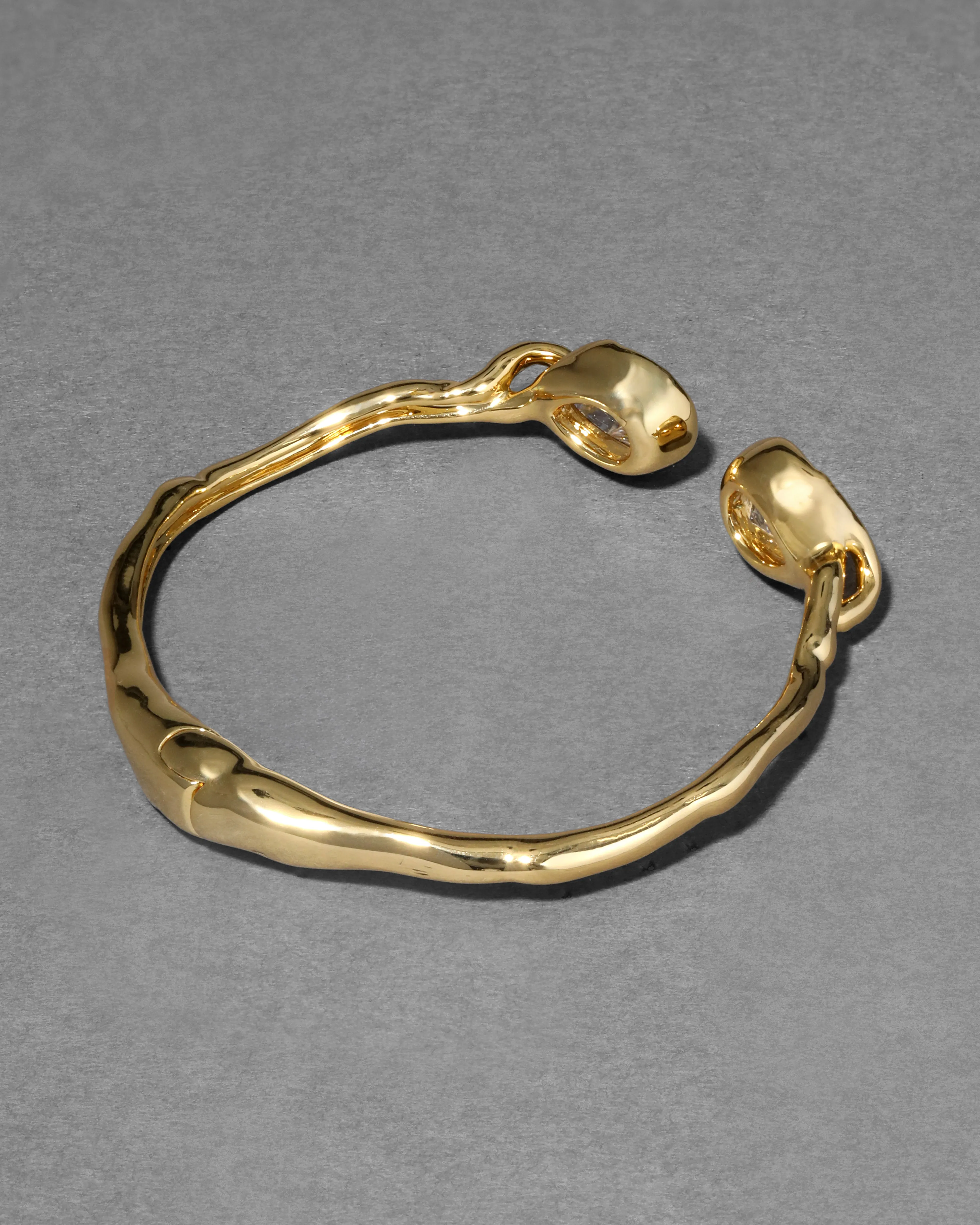 Asterales Crystal Capped Hinge Cuff Bracelet sold by Alexis Bittar product image thumbnail 5