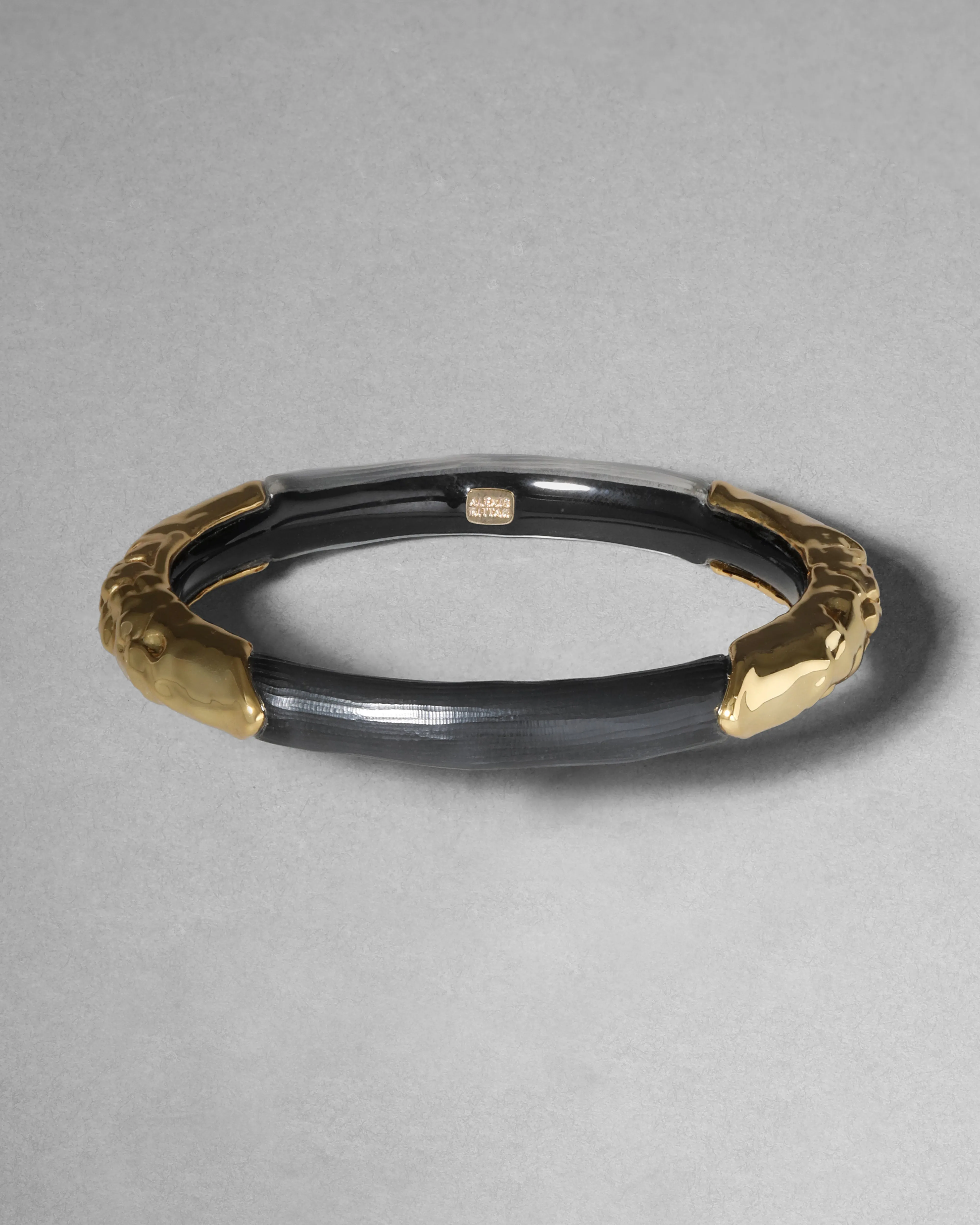 Lucite Brut Skinny Bangle- Black sold by Alexis Bittar product image thumbnail 3