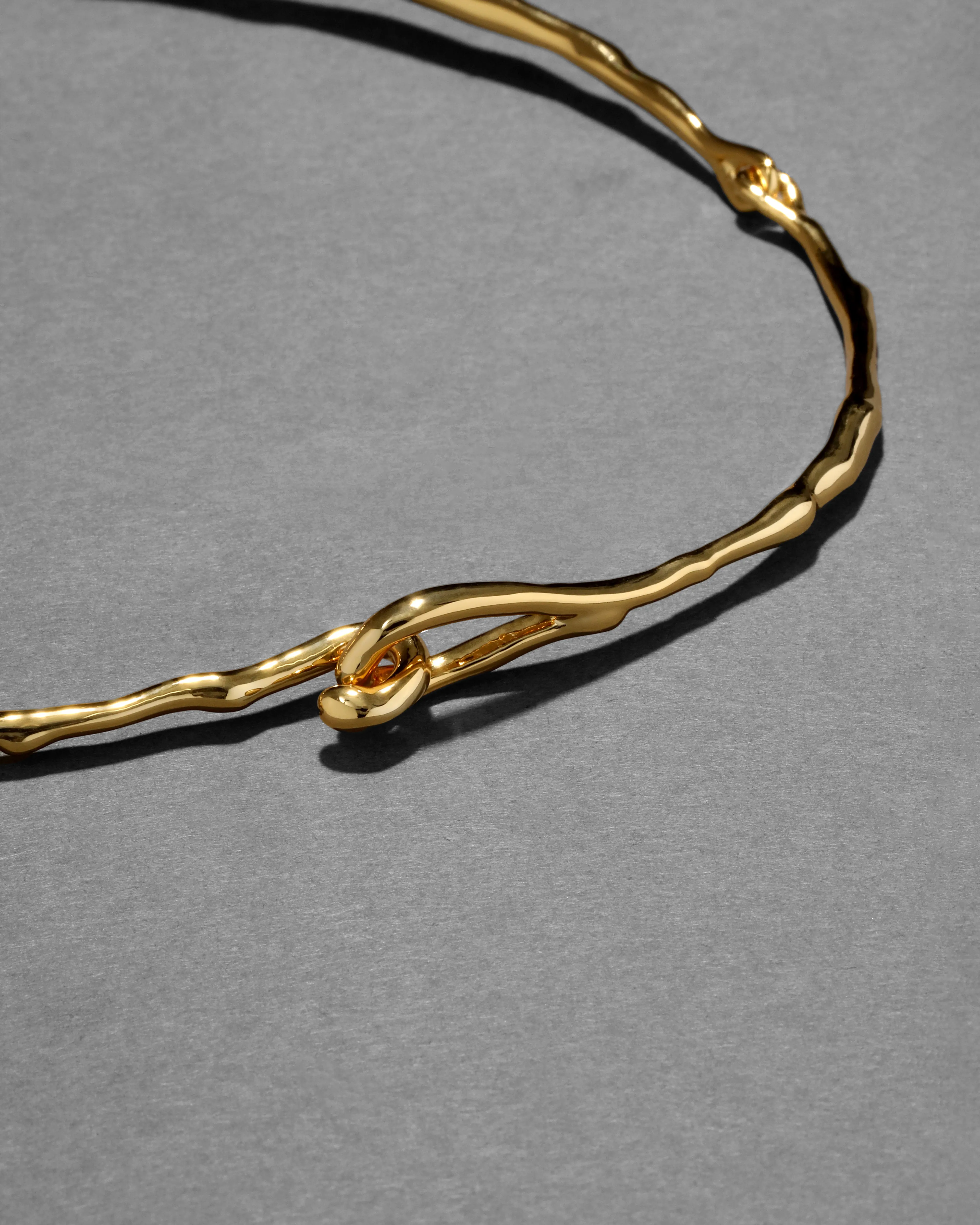 Brut Gold Cascade Collar Necklace sold by Alexis Bittar product image thumbnail 5