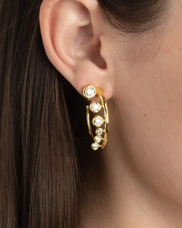 Asterales Modernist Hoop Earring sold by Alexis Bittar