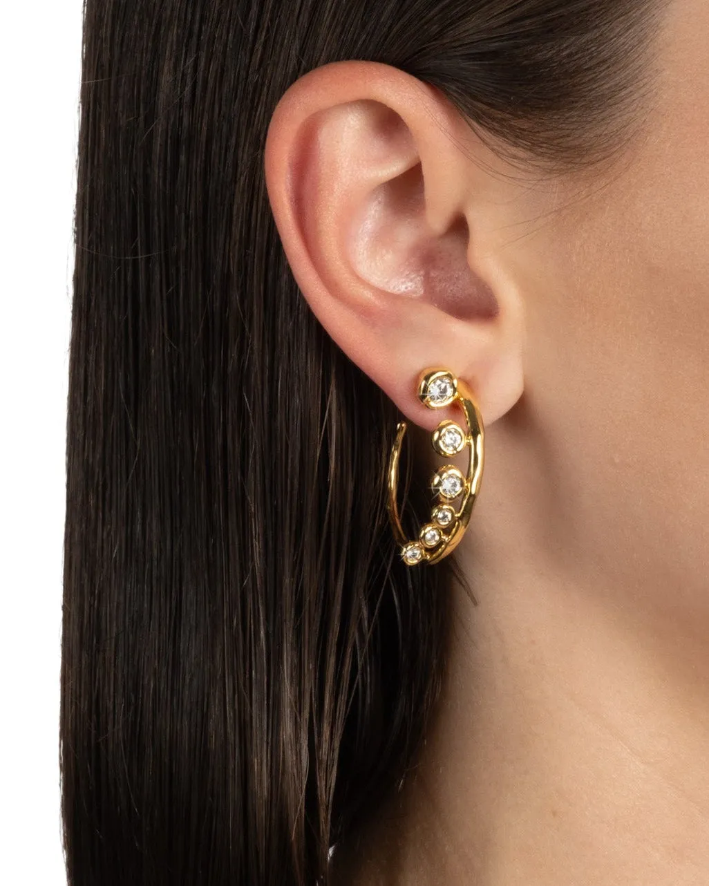 Asterales Modernist Hoop Earring sold by Alexis Bittar product image thumbnail 3