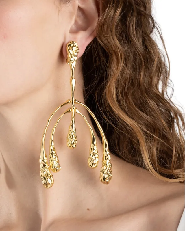 Brut Gold Large Mobile Earring sold by Alexis Bittar