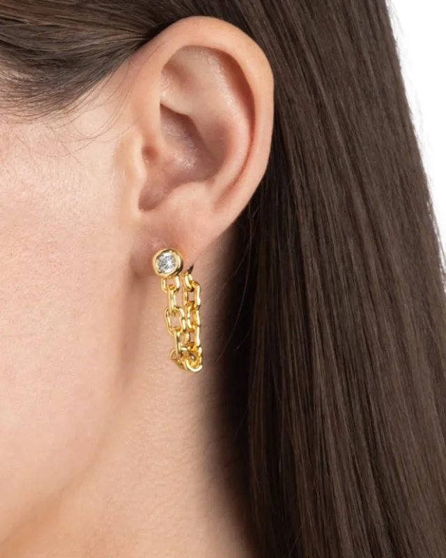Asterales Chain Linked Front Back Earring sold by Alexis Bittar