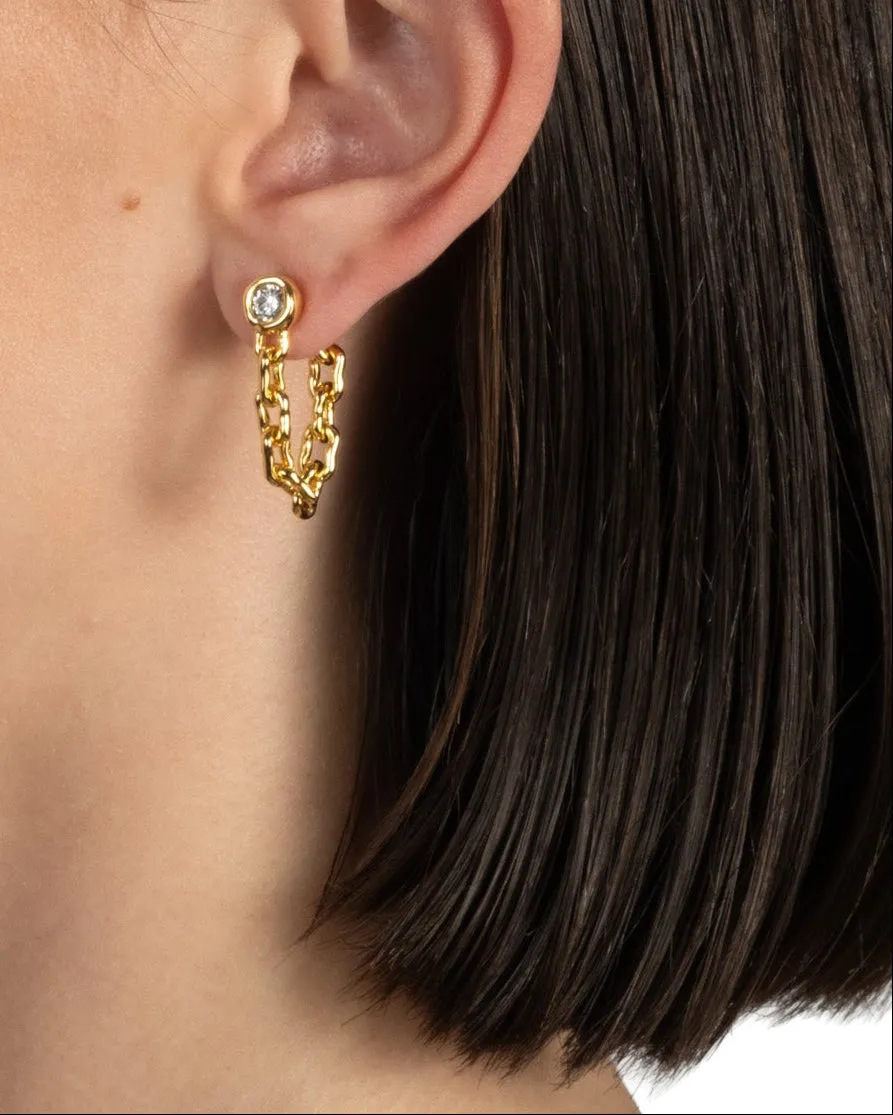 Asterales Chain Linked Front Back Earring sold by Alexis Bittar product image thumbnail 5