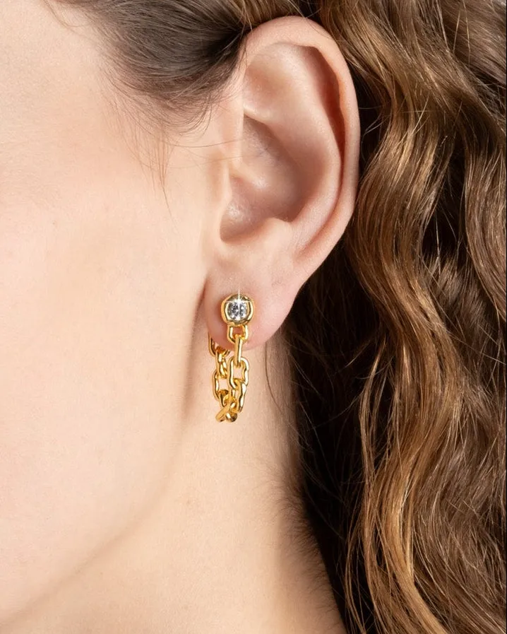 Asterales Chain Linked Front Back Earring sold by Alexis Bittar product image thumbnail 4