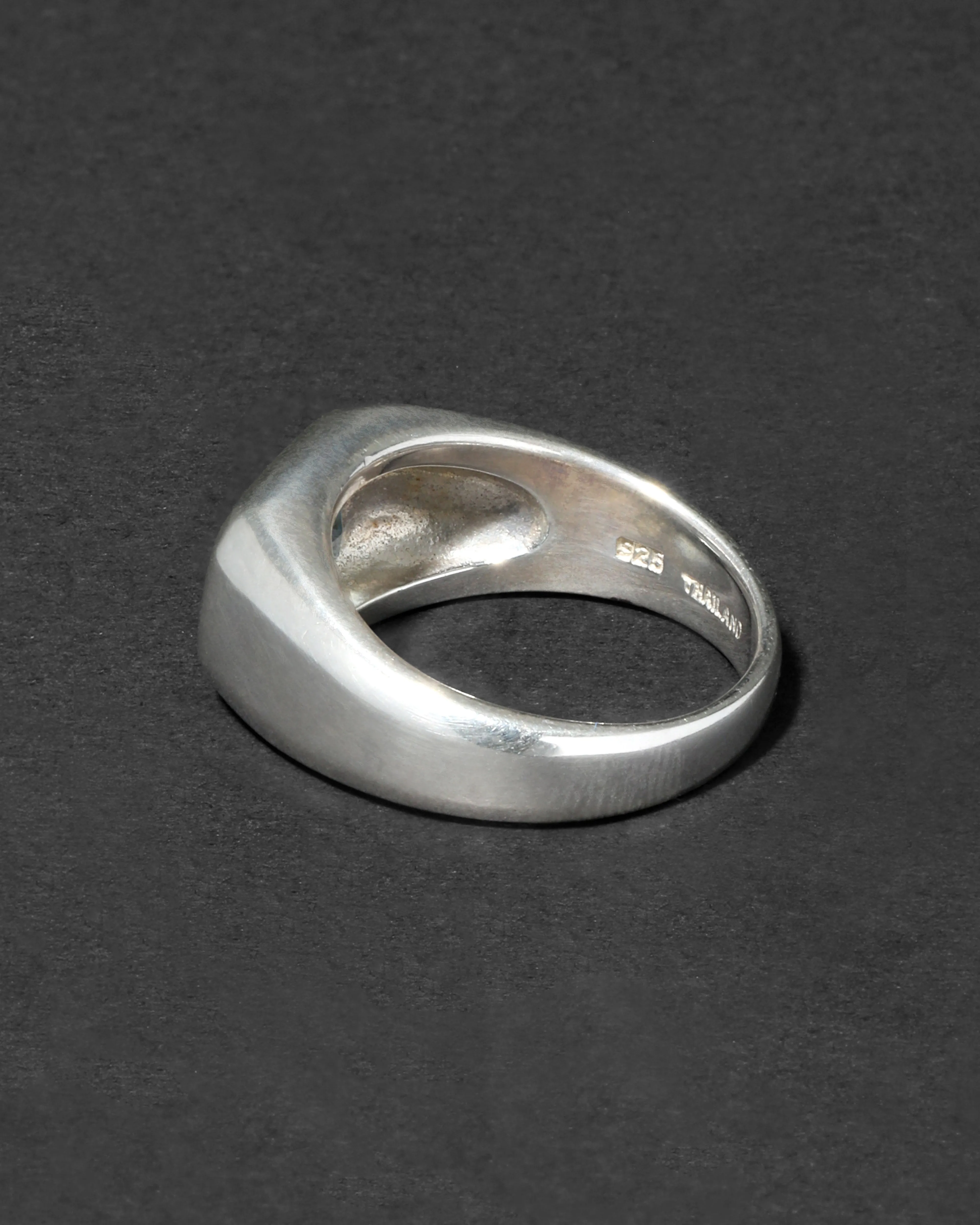 Vintage 1980s Sterling Silver & Blue Topaz Men's Ring sold by Alexis Bittar product image thumbnail 3