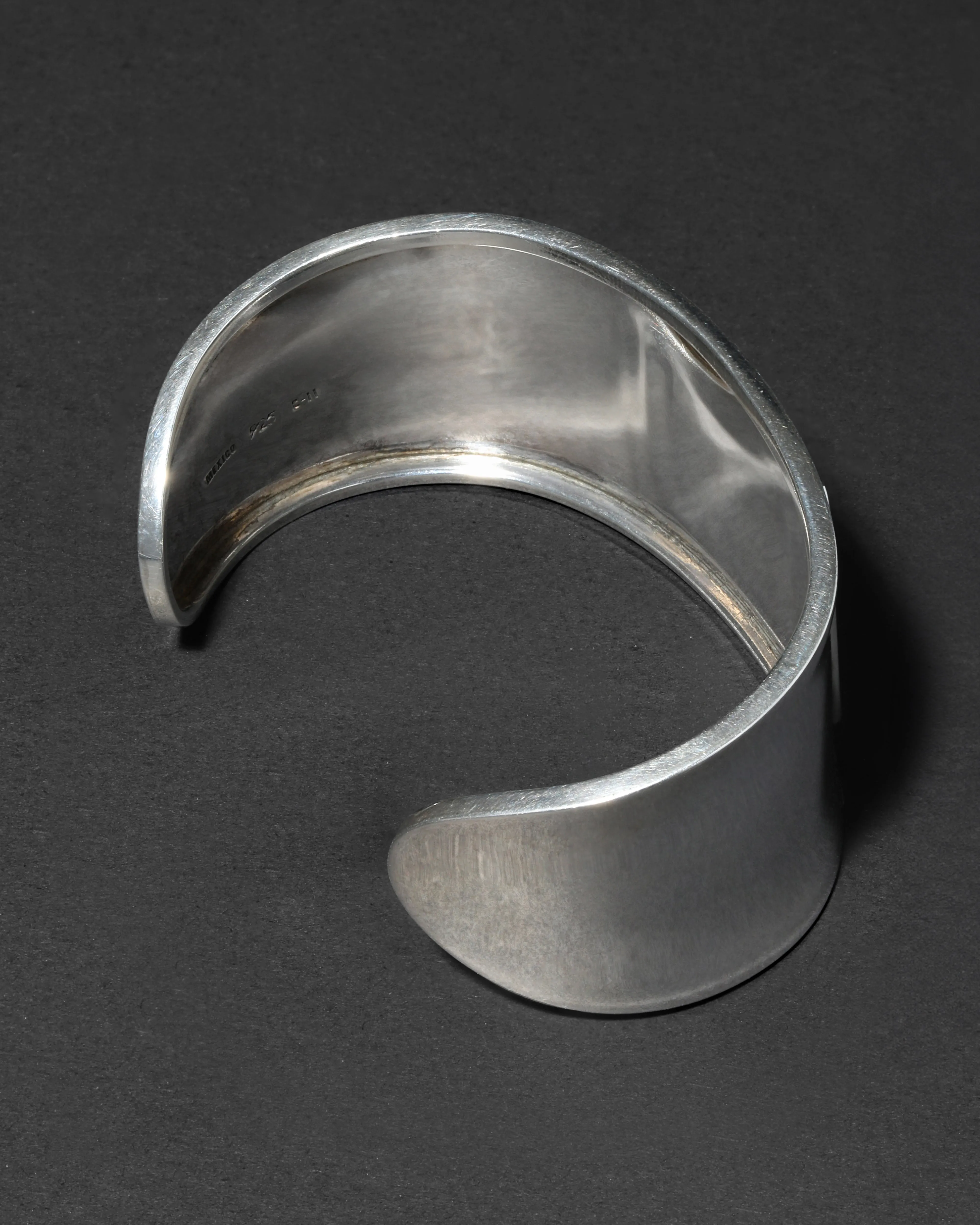 Vintage 1980s Mexican Sterling Silver Modernist Spiral Cuff Bracelet sold by Alexis Bittar product image thumbnail 3