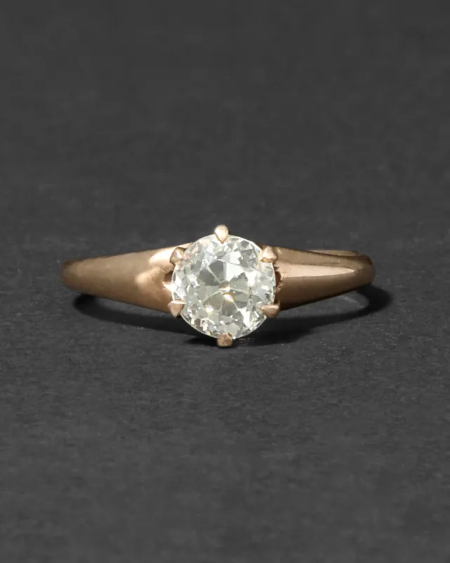 Antique Victorian 14k Rose Gold with Natural Diamond Ring sold by Alexis Bittar
