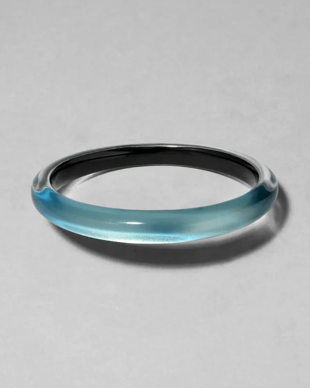 Lucite Skinny Bangle- Metallic Sky made by Alexis Bittar