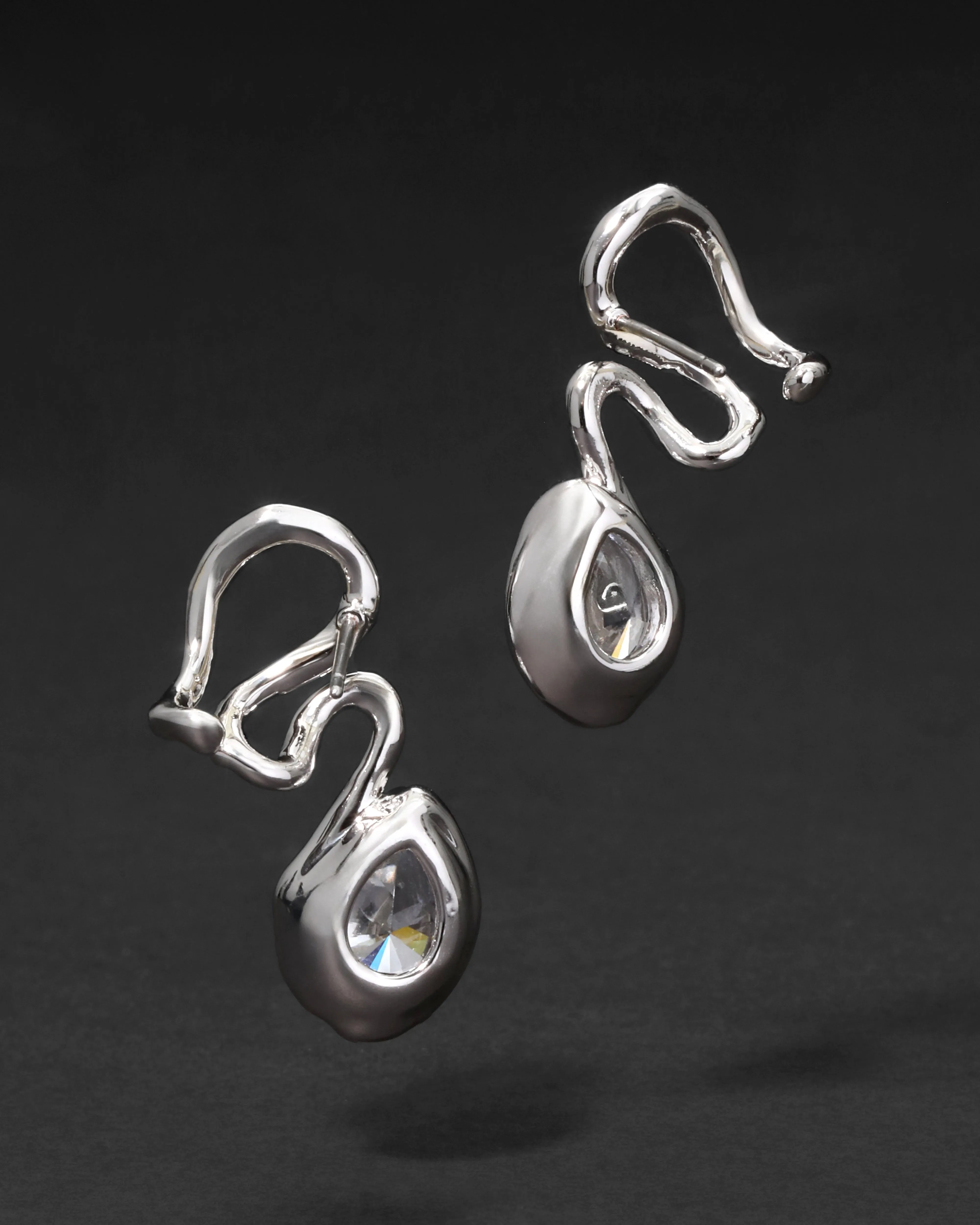 Asterales Floating Vine Post Earring- Silver sold by Alexis Bittar product image thumbnail 3