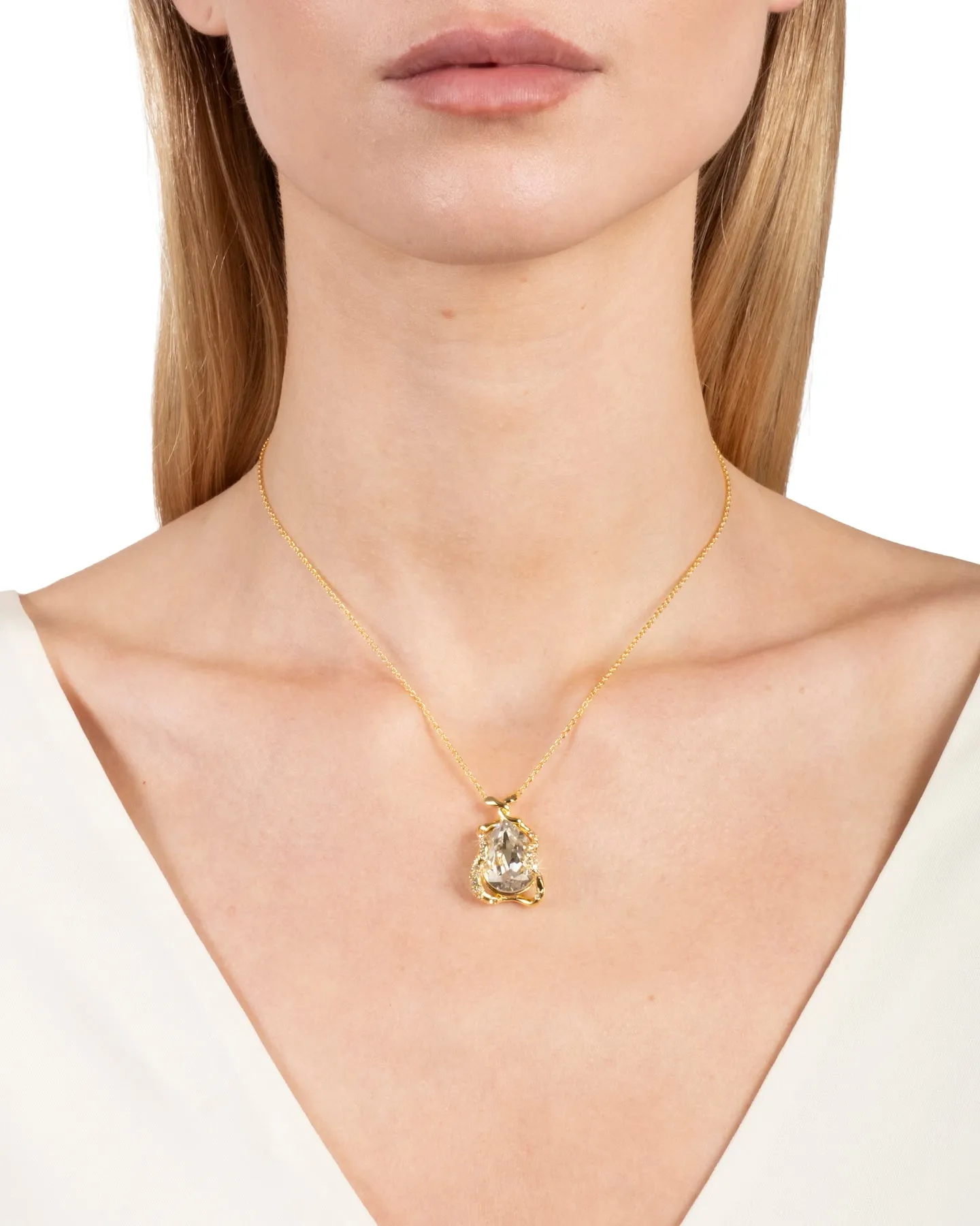 Liquid Vine Crystal Pendant Necklace- Air sold by Alexis Bittar product image thumbnail 2