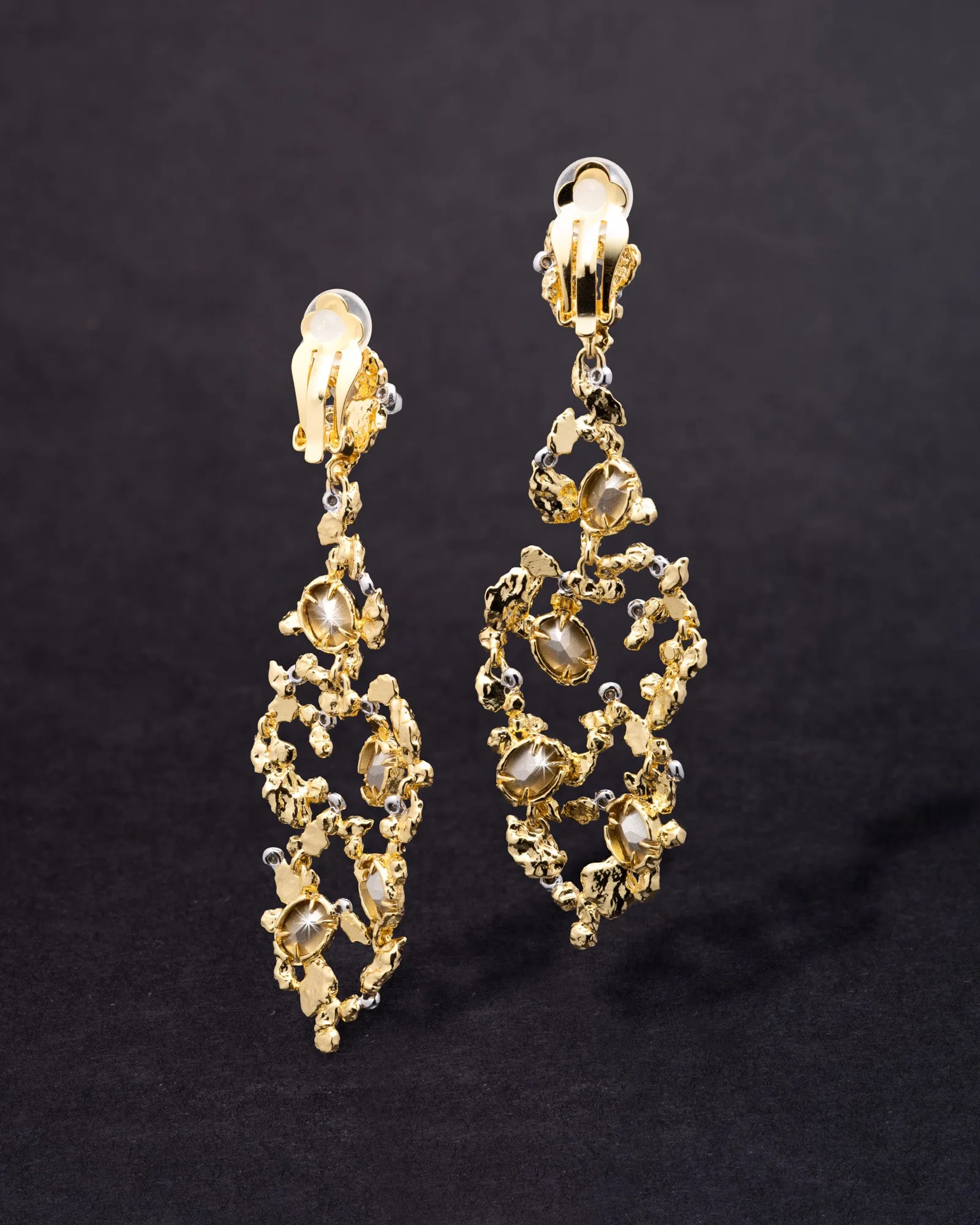 Golden Pebble Cake Large Clip Earring- Air sold by Alexis Bittar product image thumbnail 3