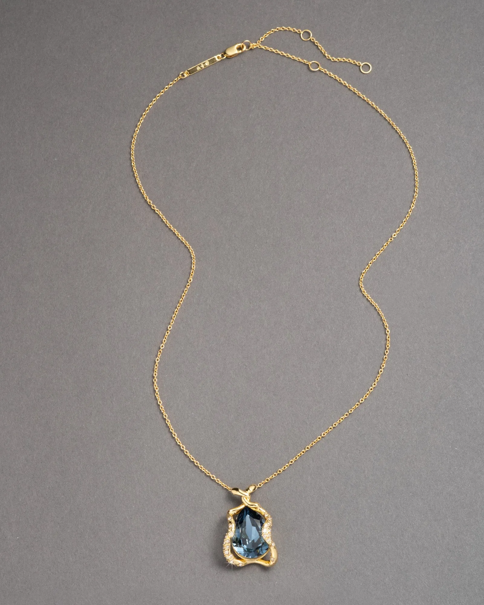 Liquid Vine Crystal Pendant Necklace- Sky sold by Alexis Bittar product image thumbnail 3