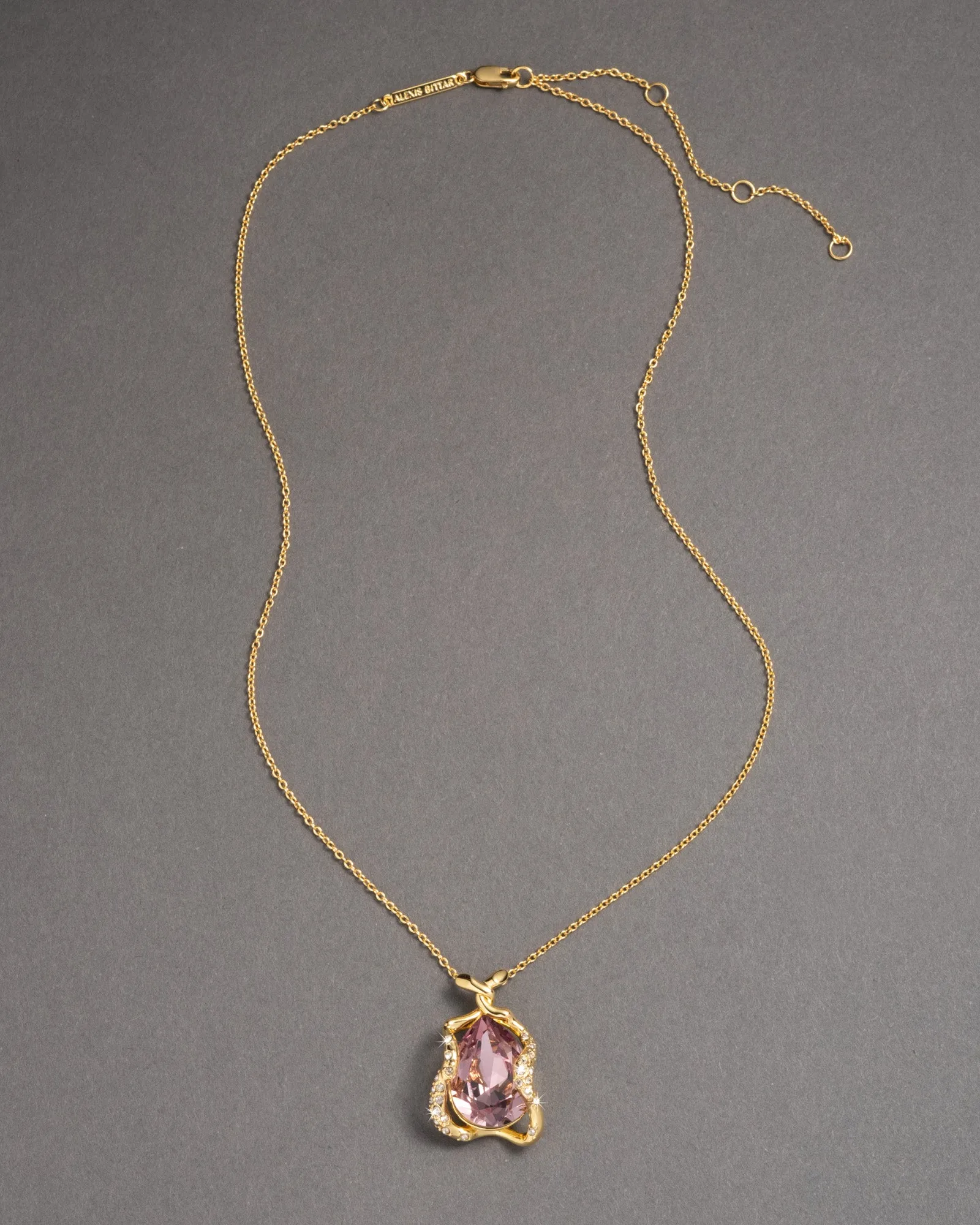 Liquid Vine Crystal Pendant Necklace- Petal sold by Alexis Bittar product image thumbnail 3