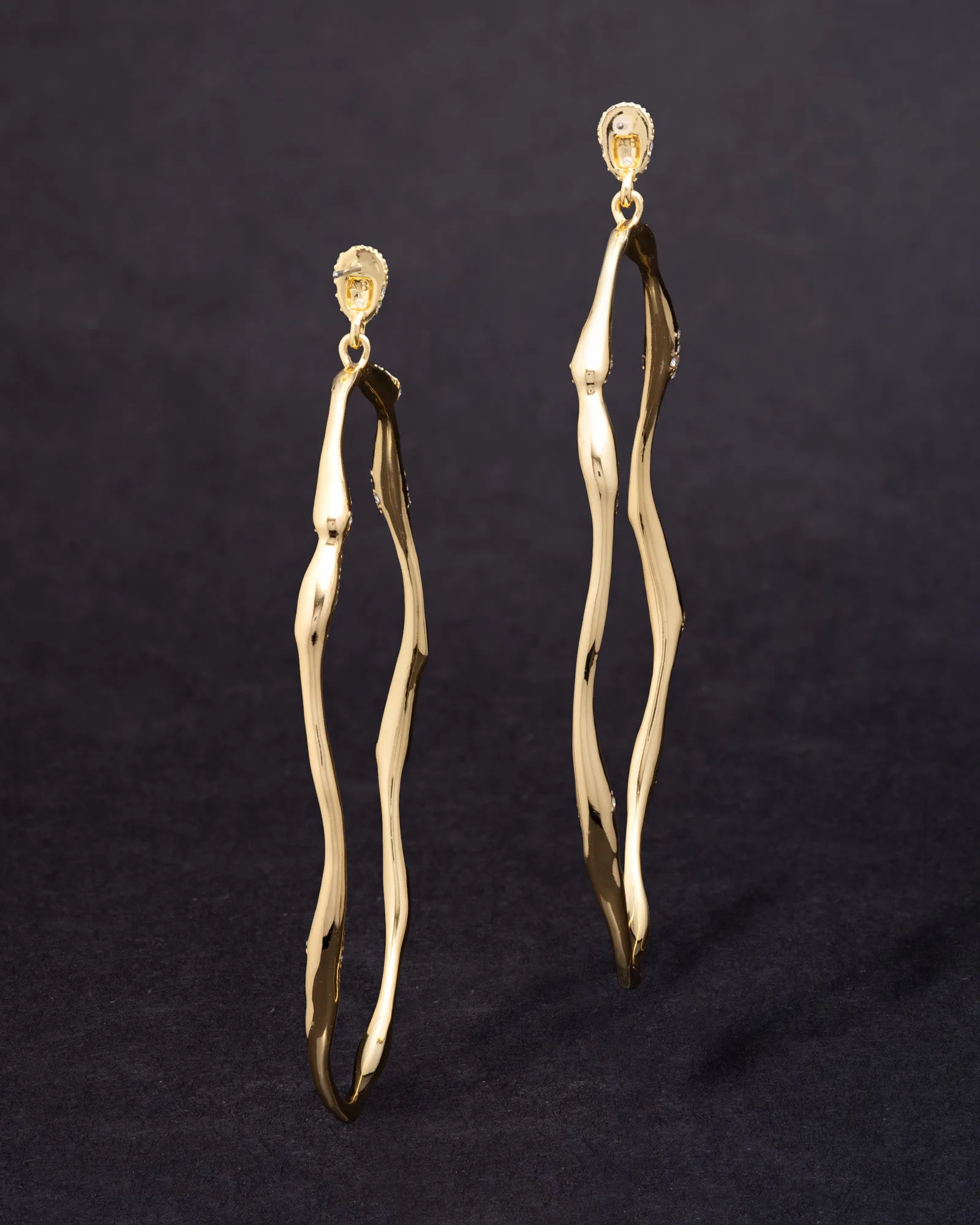 Liquid Pavé Ribbon Post Earring sold by Alexis Bittar product image thumbnail 3