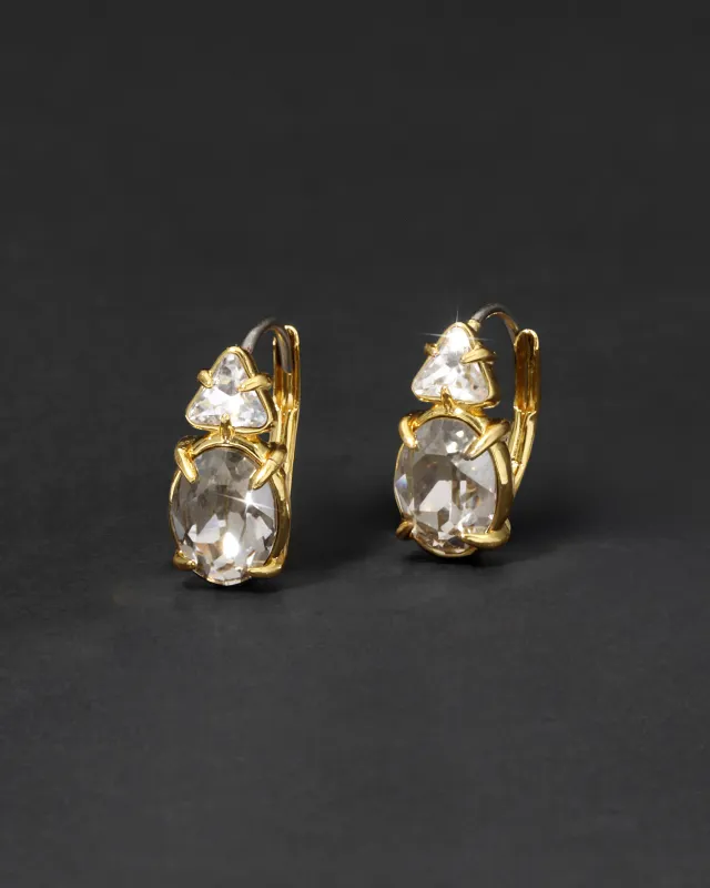 Éclat Crystal Petite Leverback Earring made by Alexis Bittar
