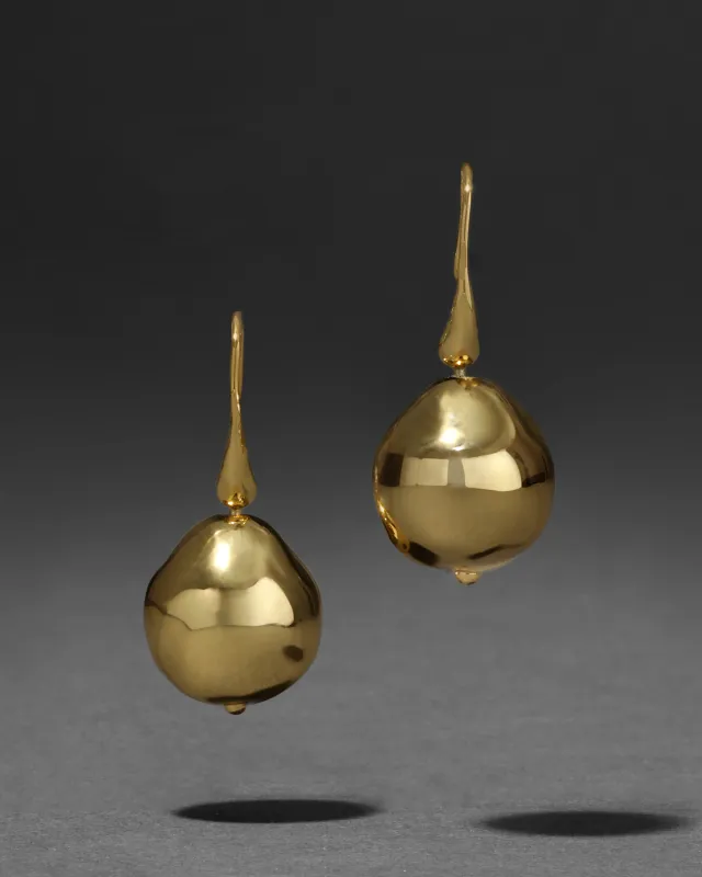 Molten Gold Ball Wire Earring made by Alexis Bittar