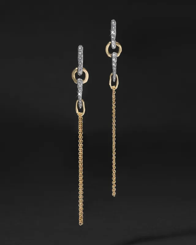 Solanales Crystal Spear Chain Drop Earring made by Alexis Bittar
