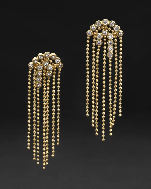 Asterales Bubble Fringe Chandelier Earring made by Alexis Bittar