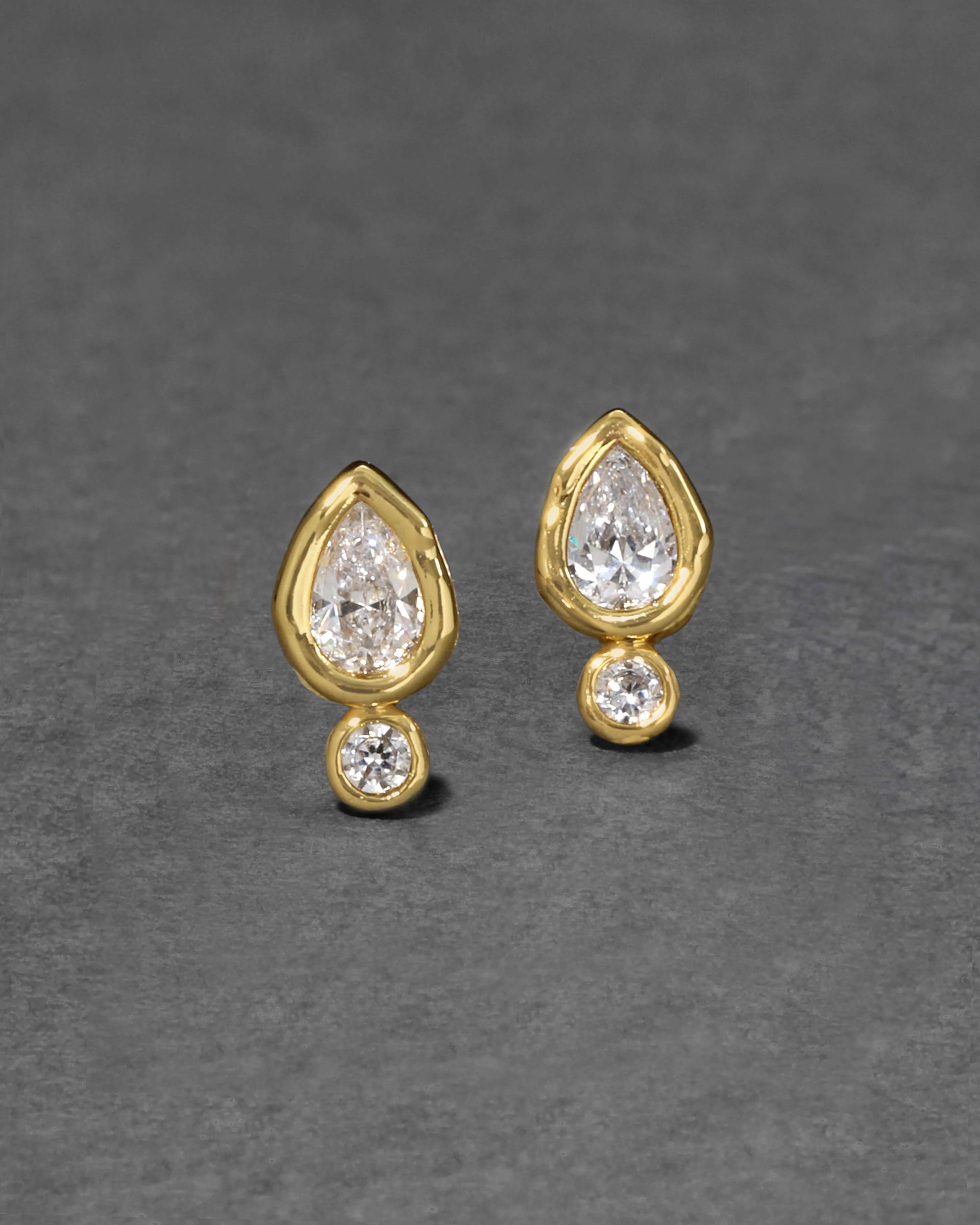 Asterales Gold Petite Teardrop Stud Earring sold by Alexis Bittar
