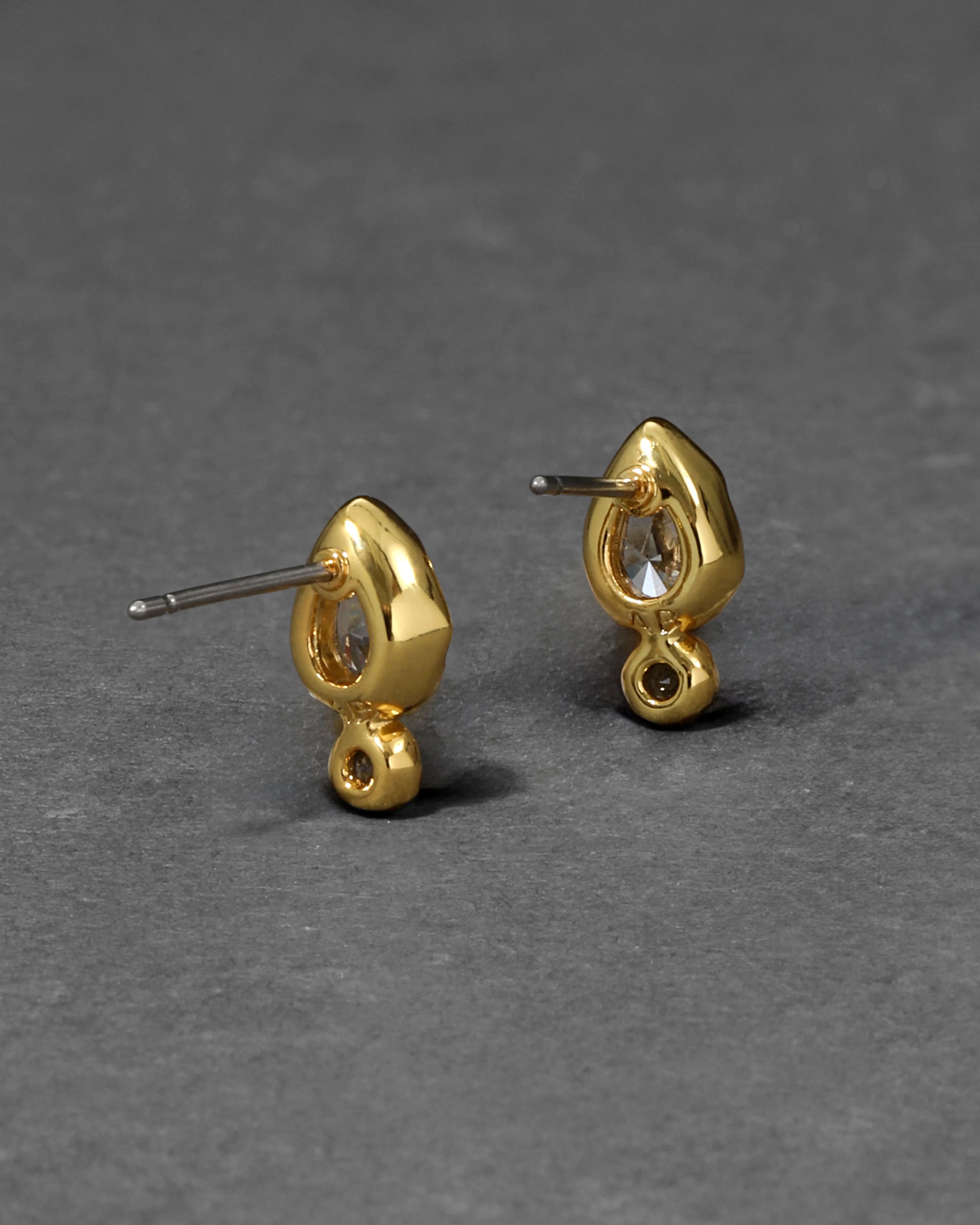 Asterales Gold Petite Teardrop Stud Earring sold by Alexis Bittar product image thumbnail 2