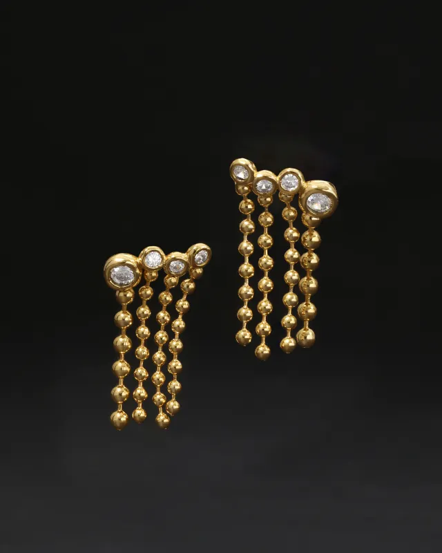 Asterales Bubble Fringe Ear Climber made by Alexis Bittar