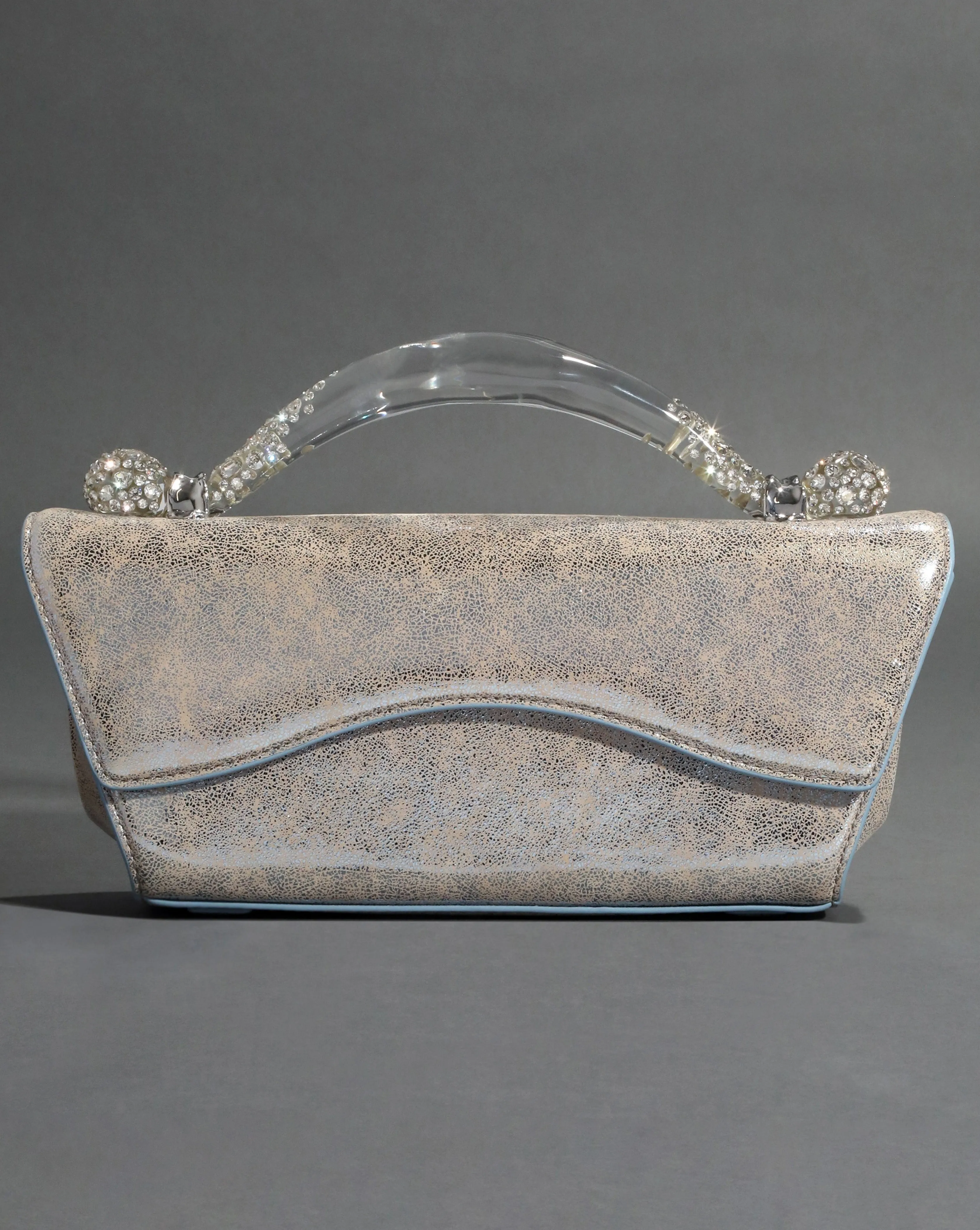 Candy Box Lucite Handle Handbag- Opalescent Sky sold by Alexis Bittar