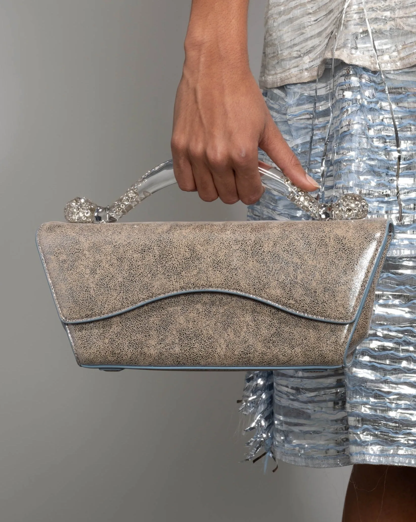 Candy Box Lucite Handle Handbag- Opalescent Sky sold by Alexis Bittar product image thumbnail 2