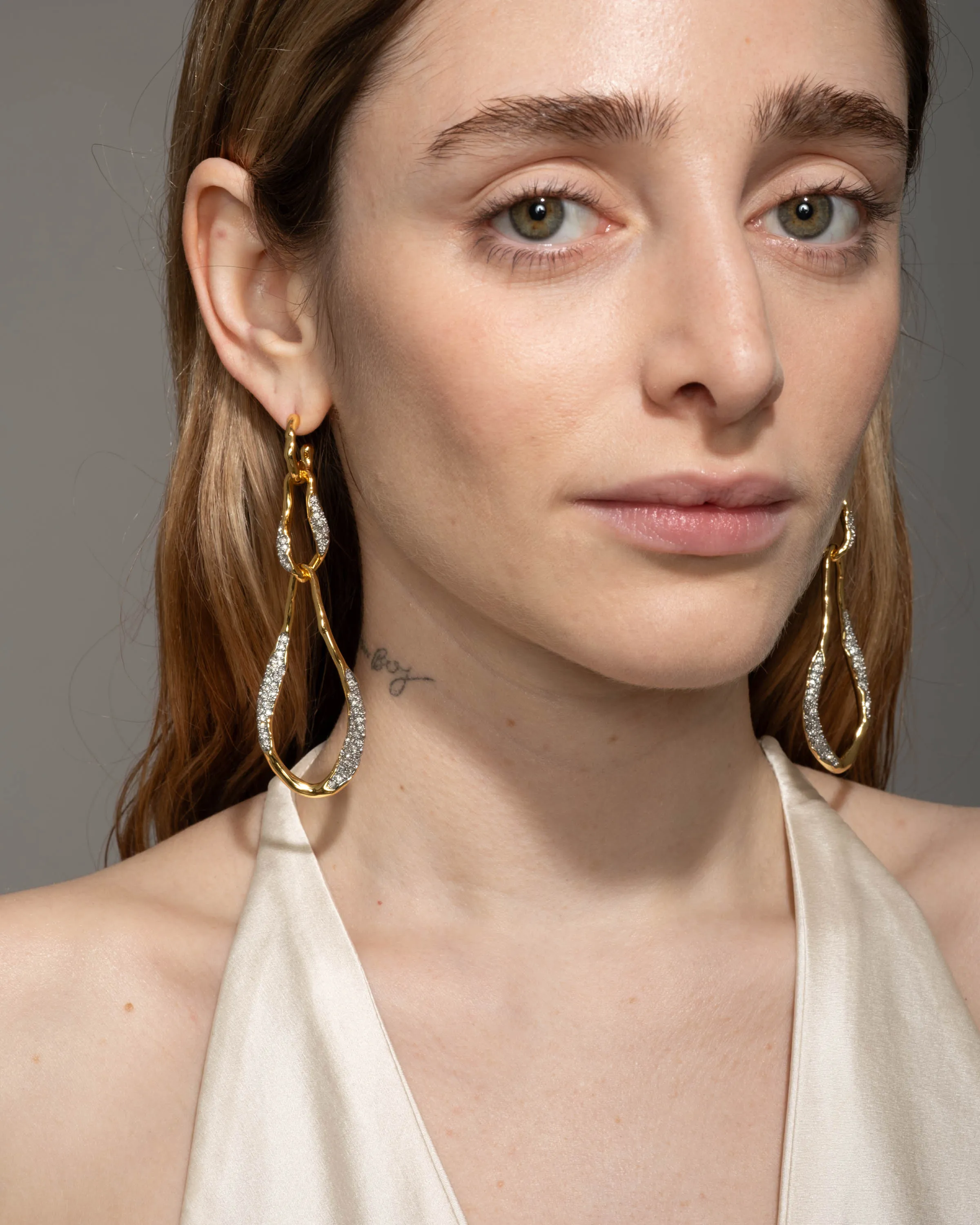 Solanales Crystal Linear Link Earring sold by Alexis Bittar product image thumbnail 2