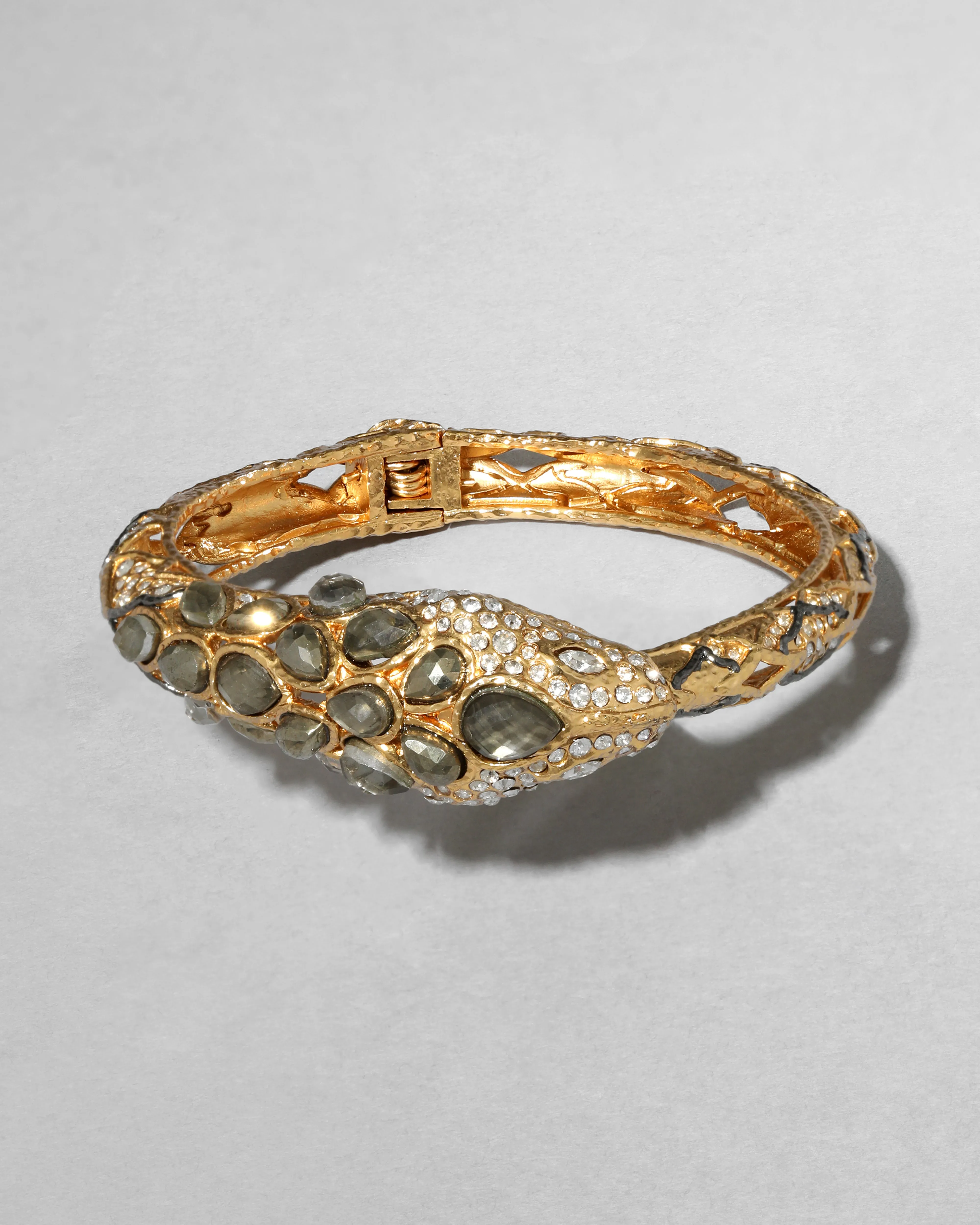 Archive Byzantine Ouroboros Snake Hinge Bracelet sold by Alexis Bittar product image thumbnail 3