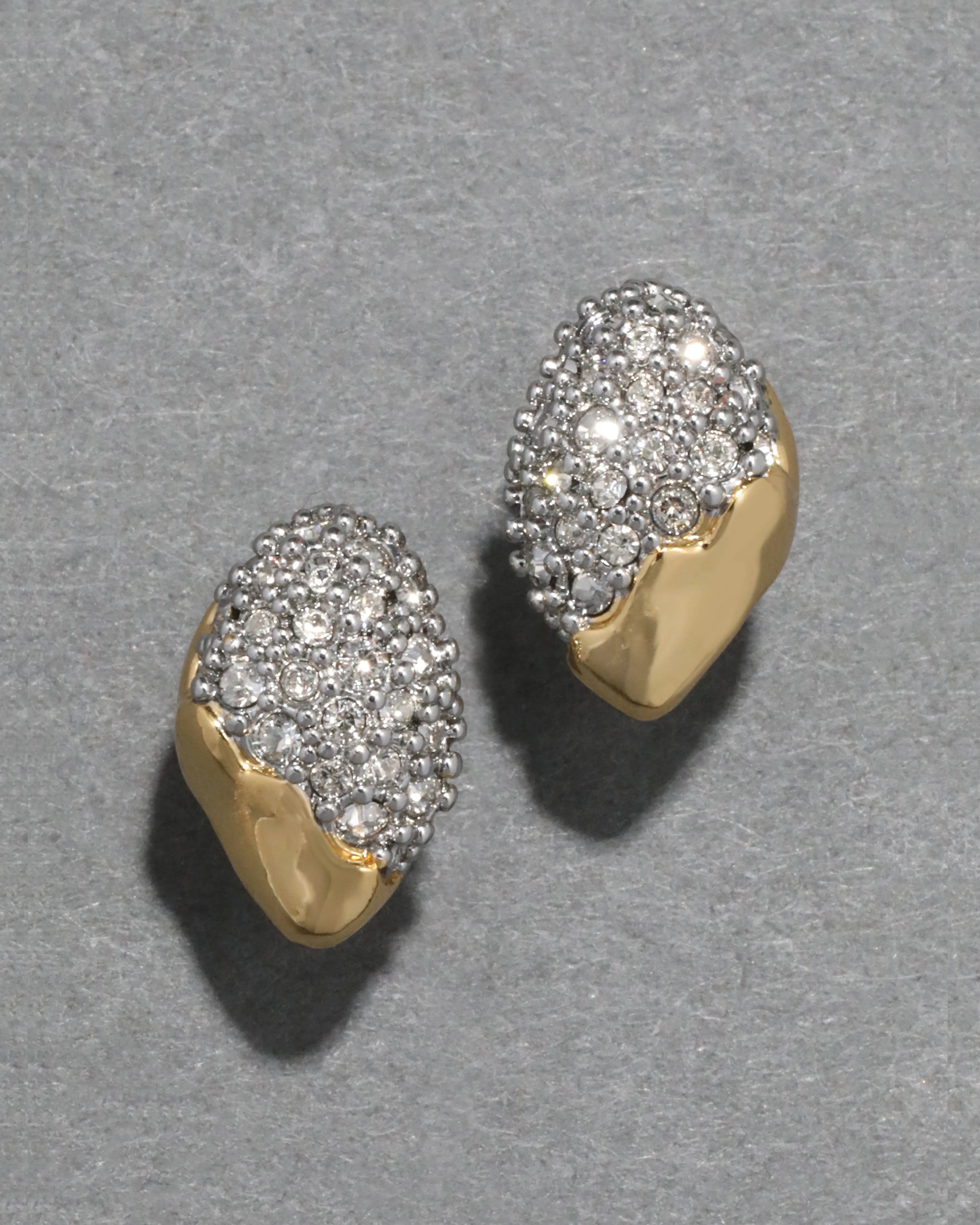 Solanales Crystal Tiny Pebble Stud Earring sold by Alexis Bittar product image thumbnail 4