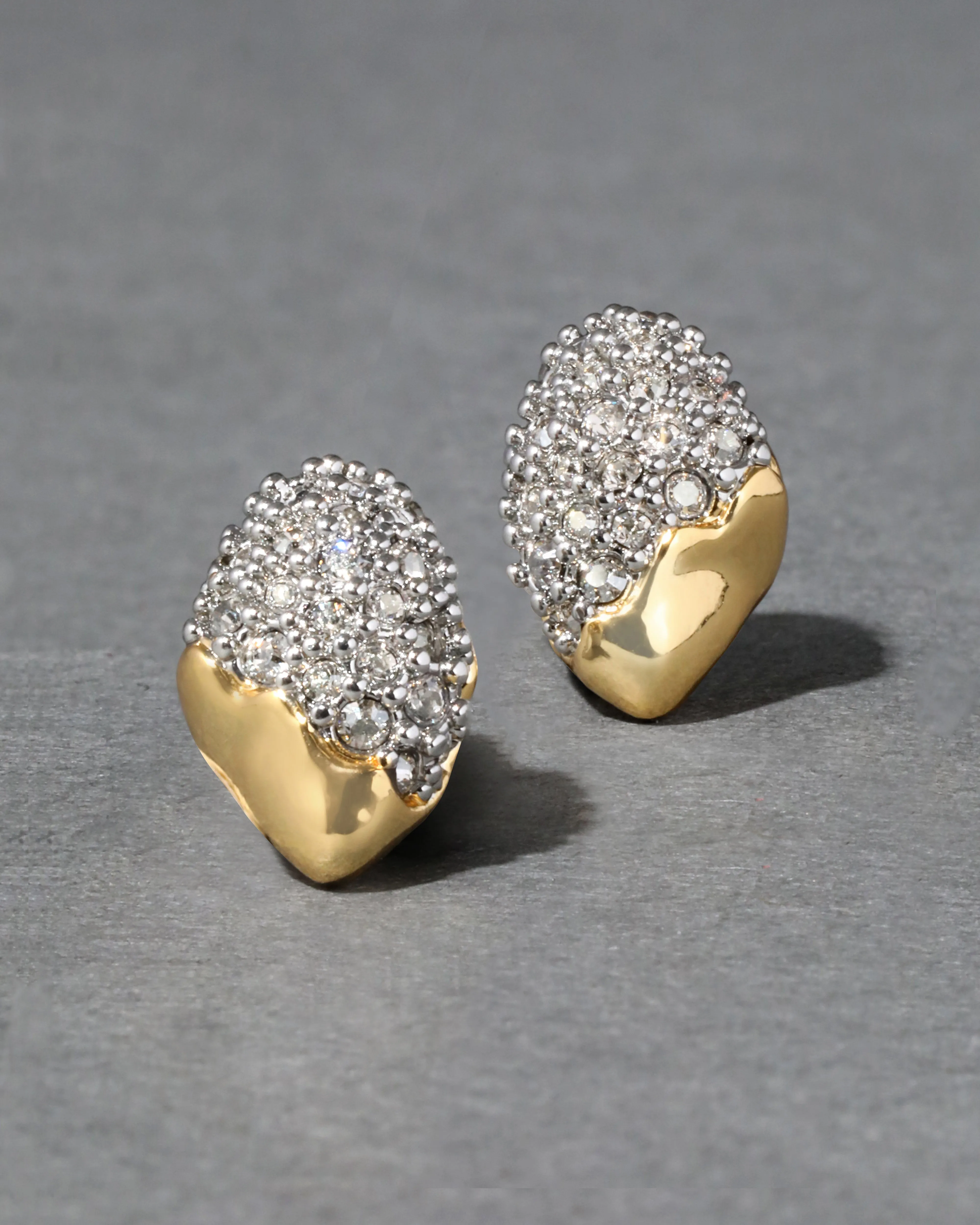 Solanales Crystal Tiny Pebble Stud Earring sold by Alexis Bittar