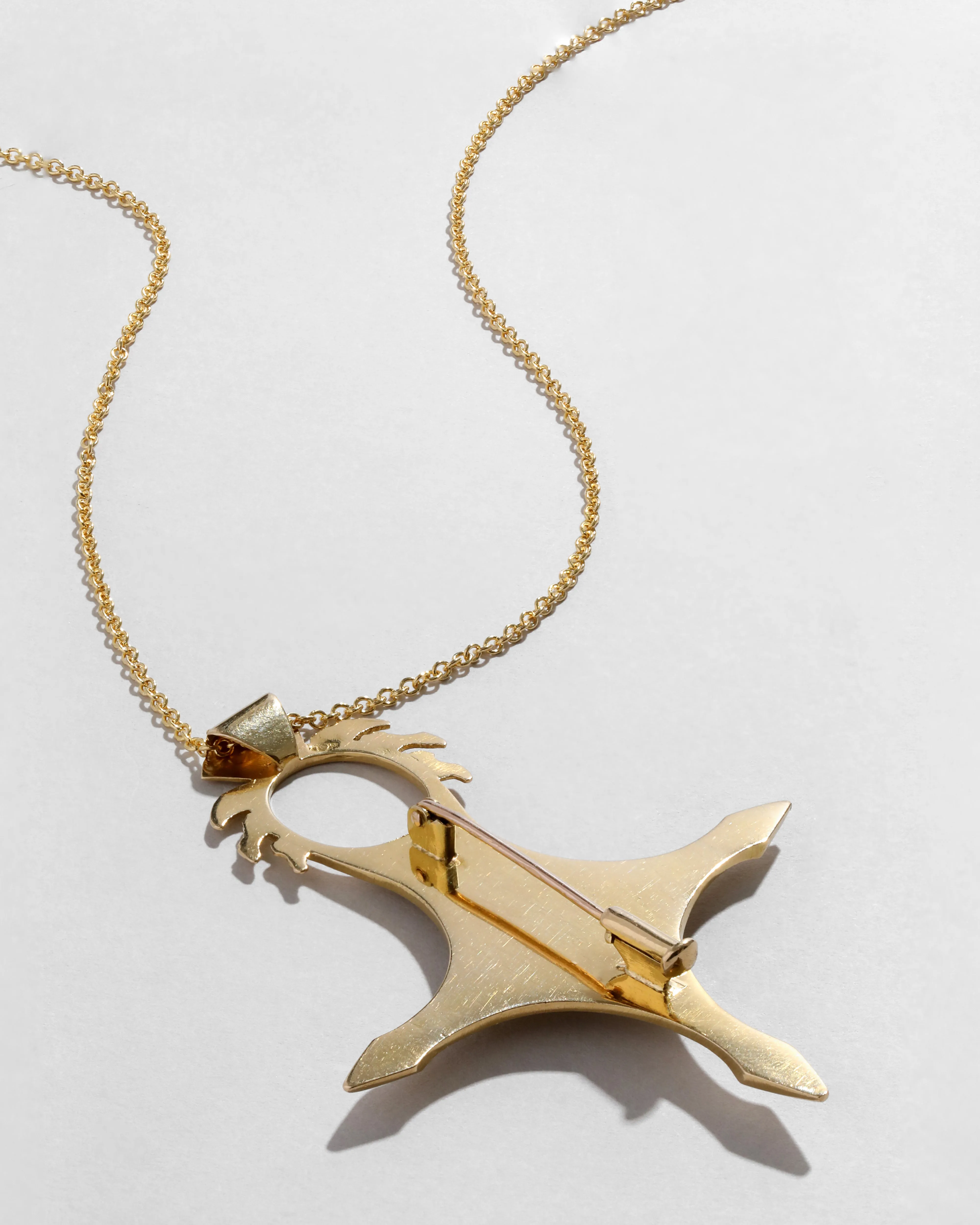 Vintage 1970s 18k Tribal Coral Convertible Pendant Necklace sold by Alexis Bittar product image thumbnail 3