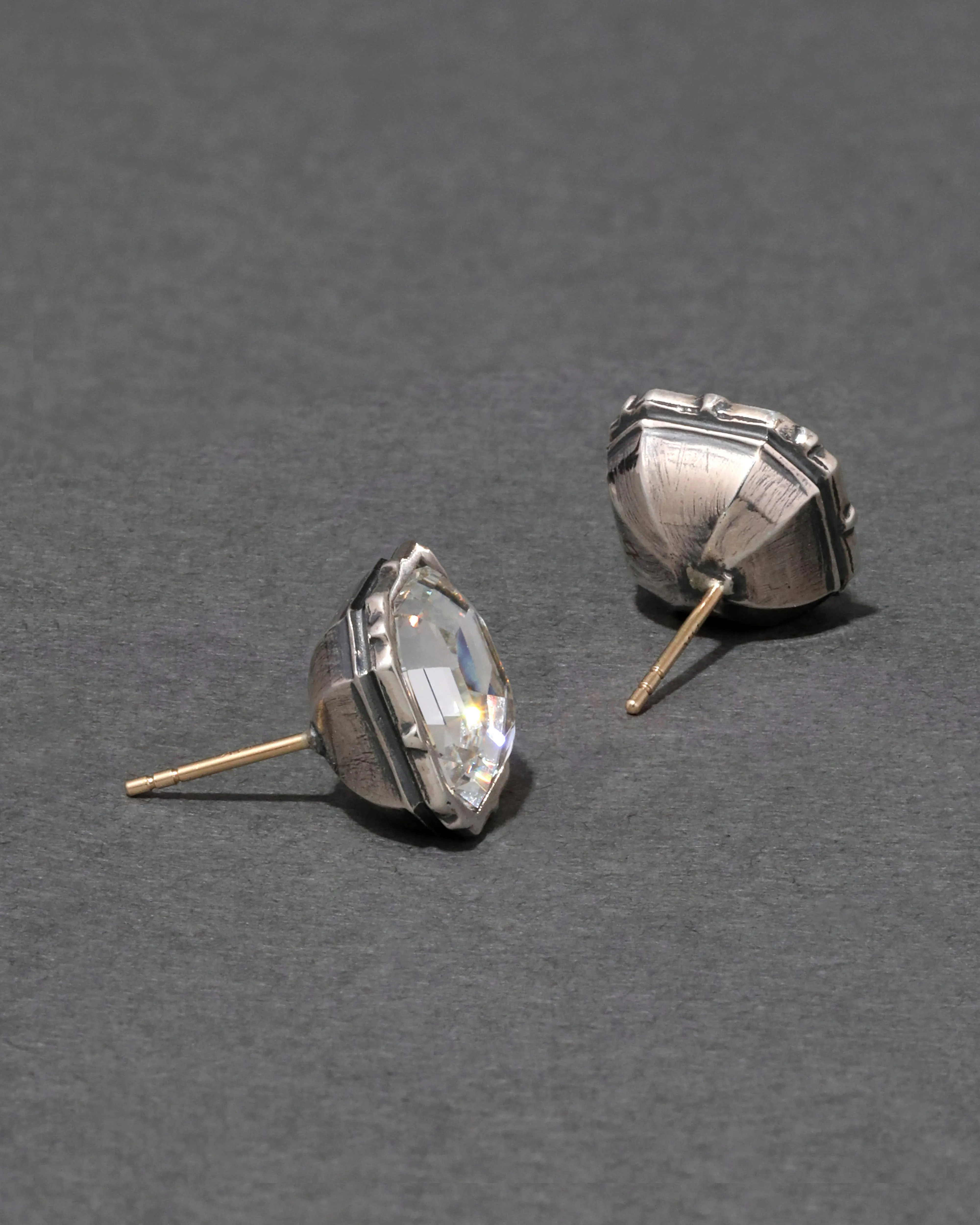 Asscher Cut Luminous Crystal Stone Stud Earrings sold by Alexis Bittar product image thumbnail 2