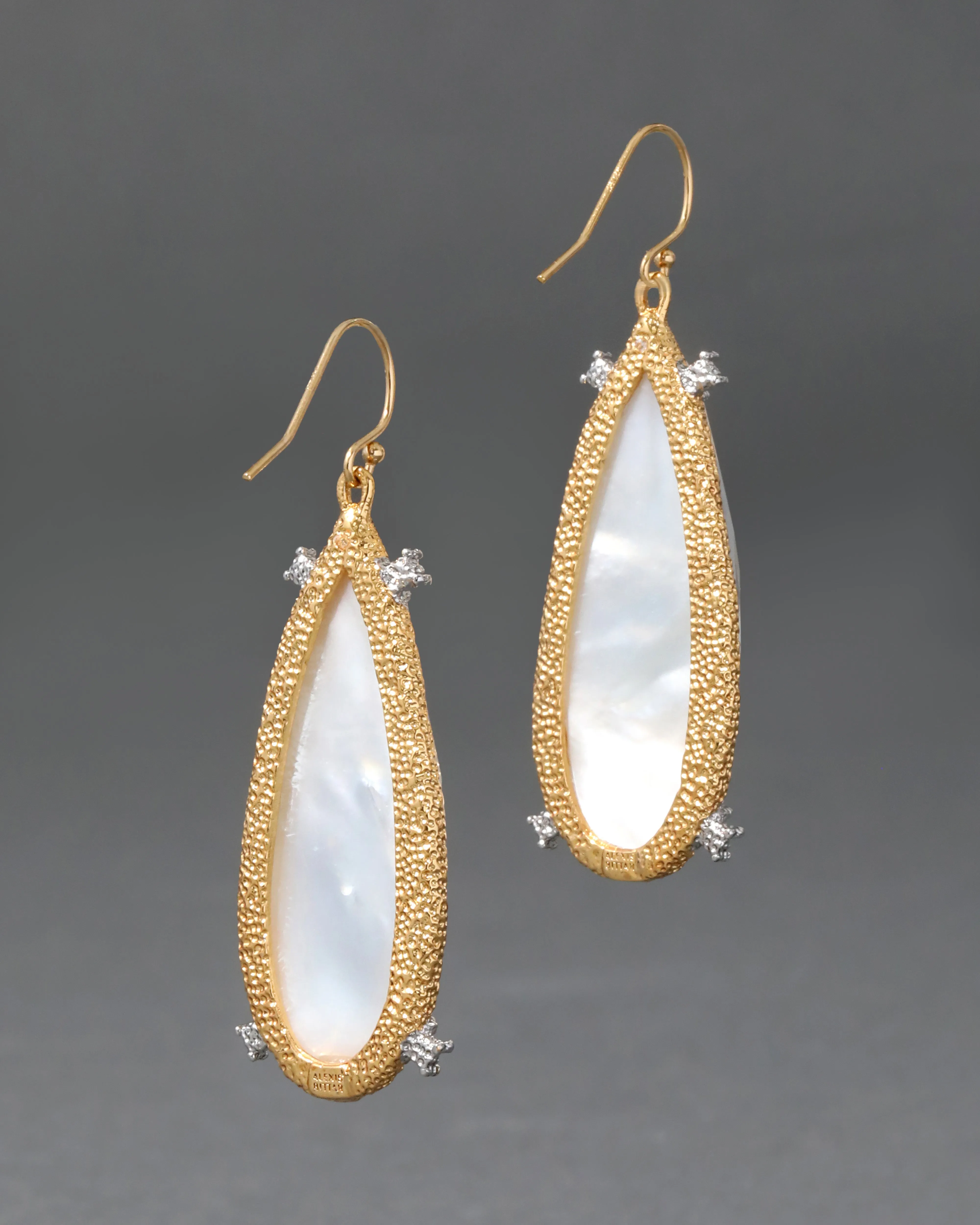 Muse D'Or White Mother of Pearl Teardrop Earring sold by Alexis Bittar product image thumbnail 4