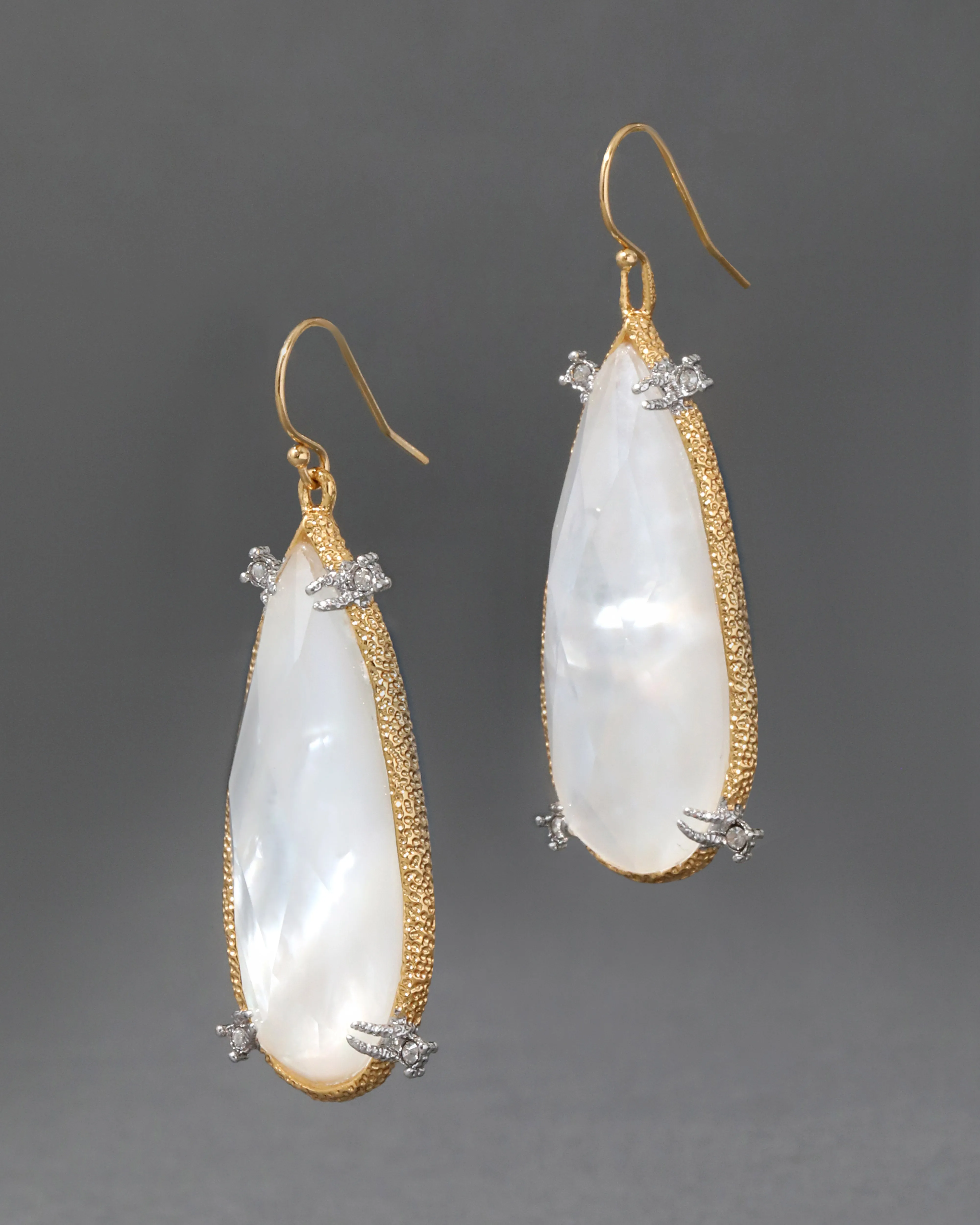 Muse D'Or White Mother of Pearl Teardrop Earring sold by Alexis Bittar product image thumbnail 3