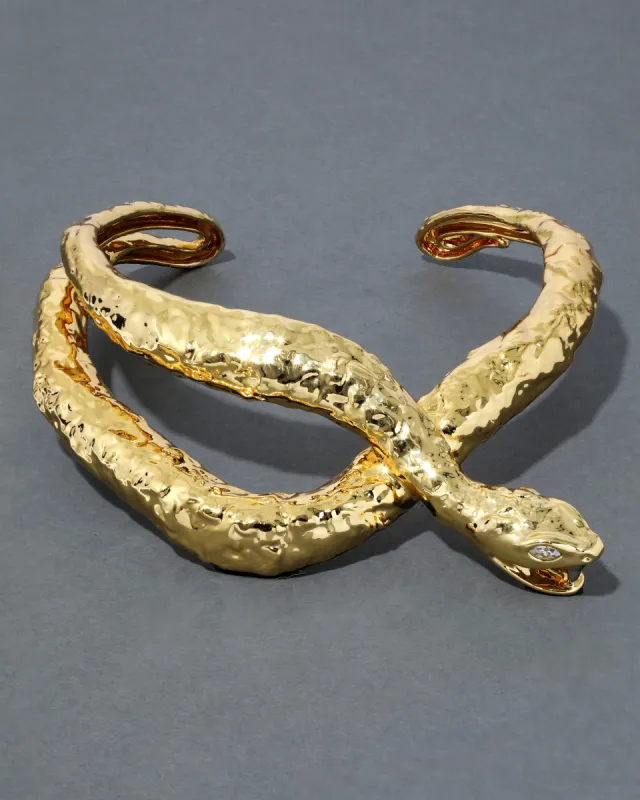 Gold Serpent Coiled Collar sold by Alexis Bittar