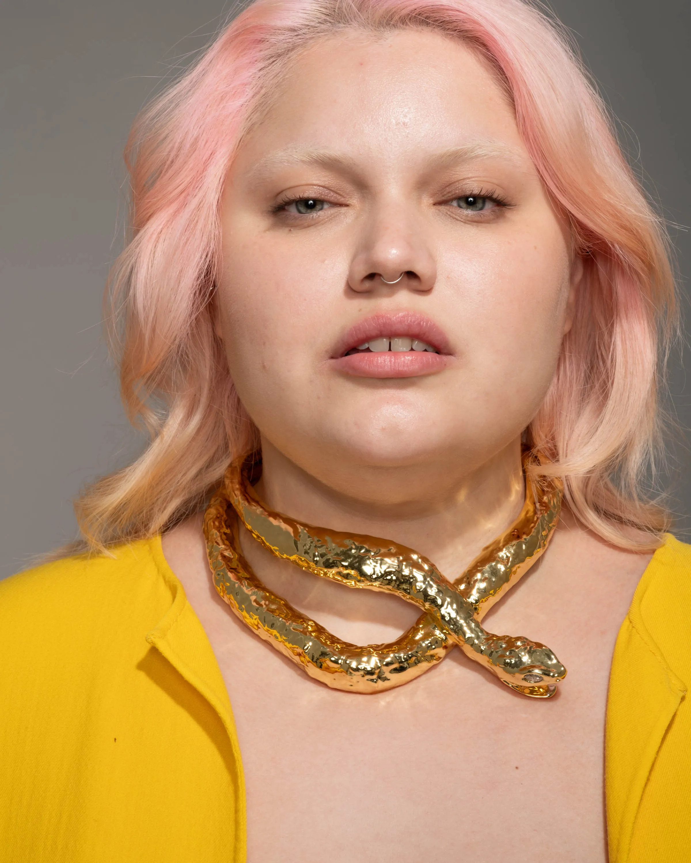 Gold Serpent Coiled Collar sold by Alexis Bittar product image thumbnail 2