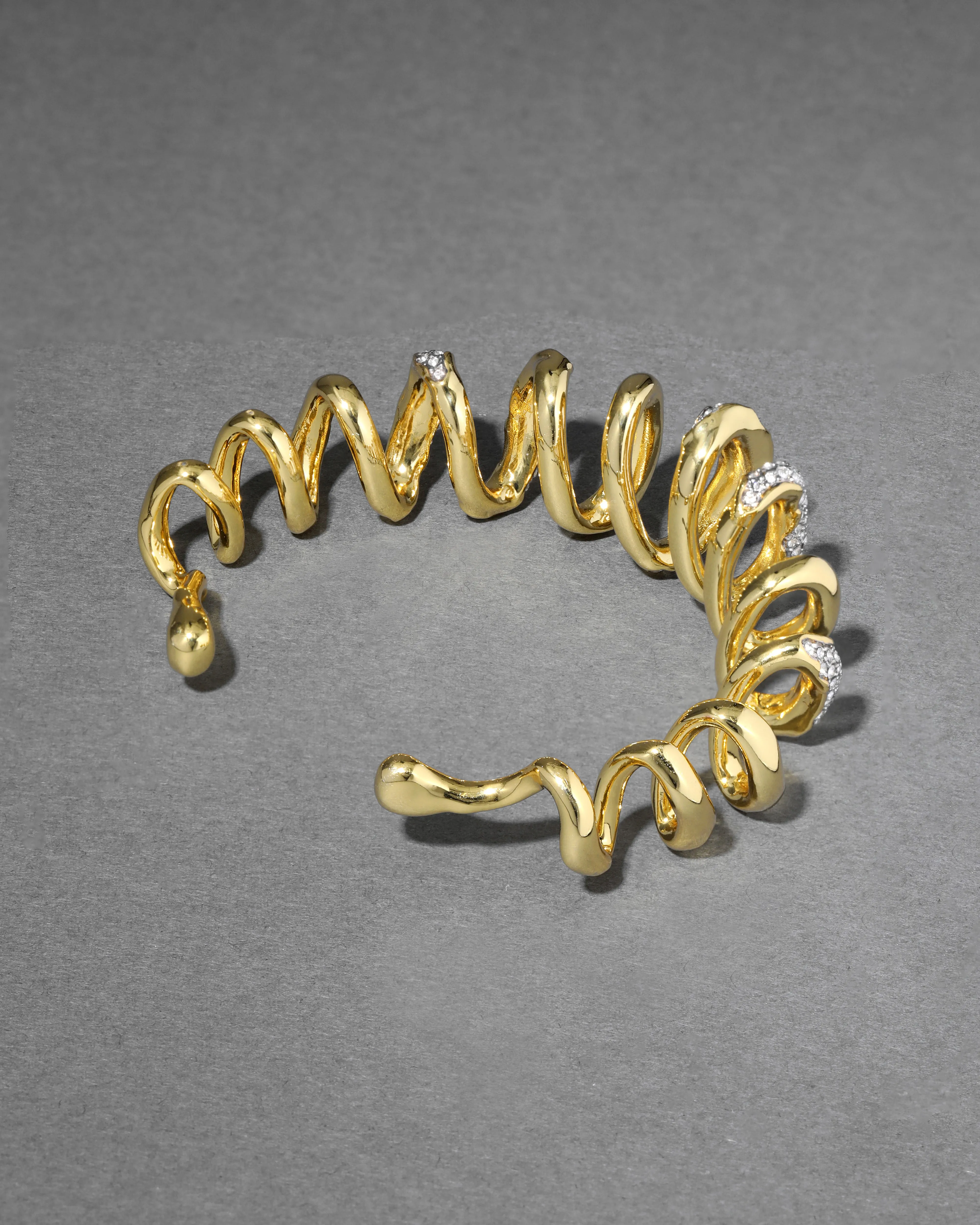 Solanales Crystal Spiral Cuff Bracelet sold by Alexis Bittar product image thumbnail 5