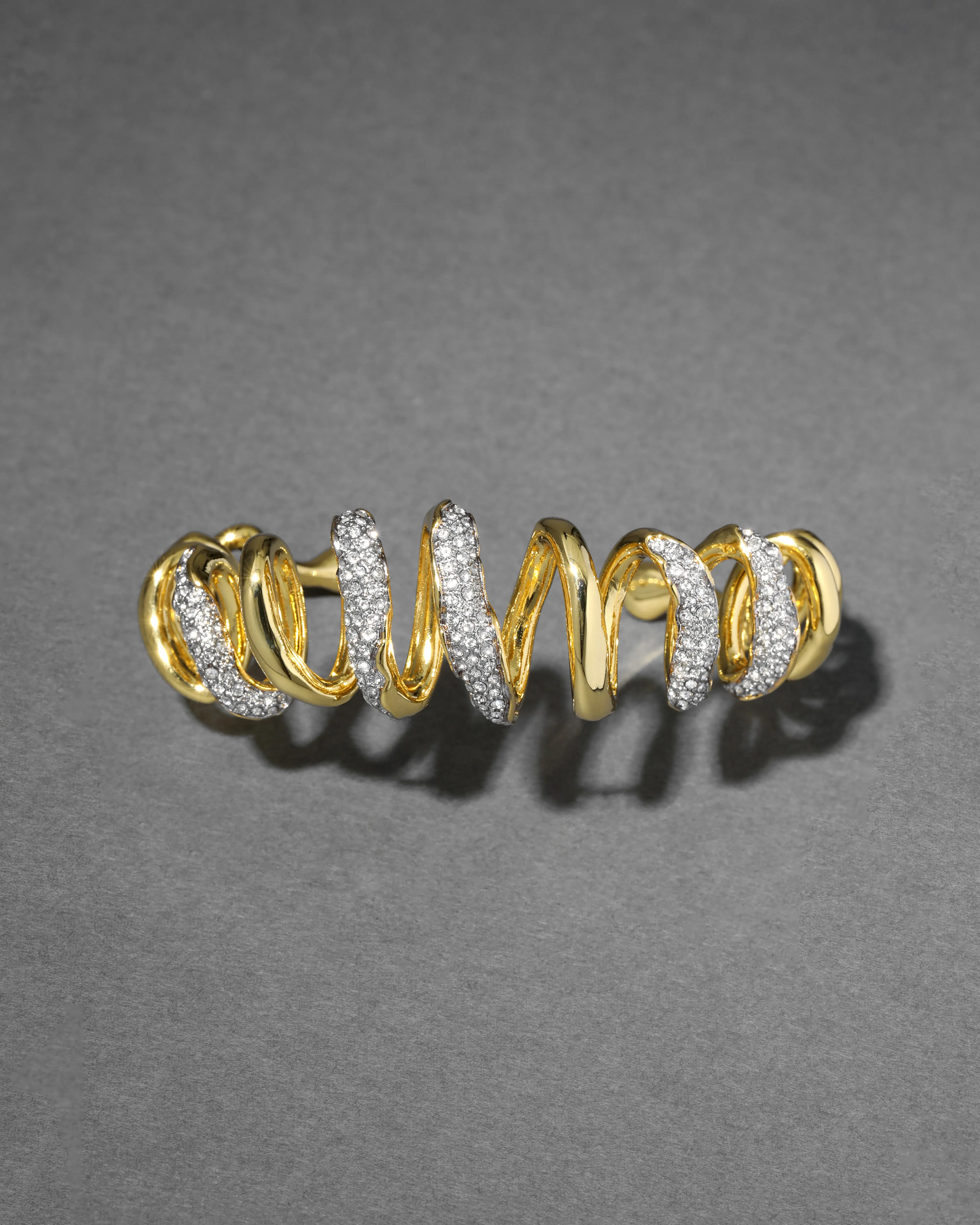 Solanales Crystal Spiral Cuff Bracelet sold by Alexis Bittar product image thumbnail 3
