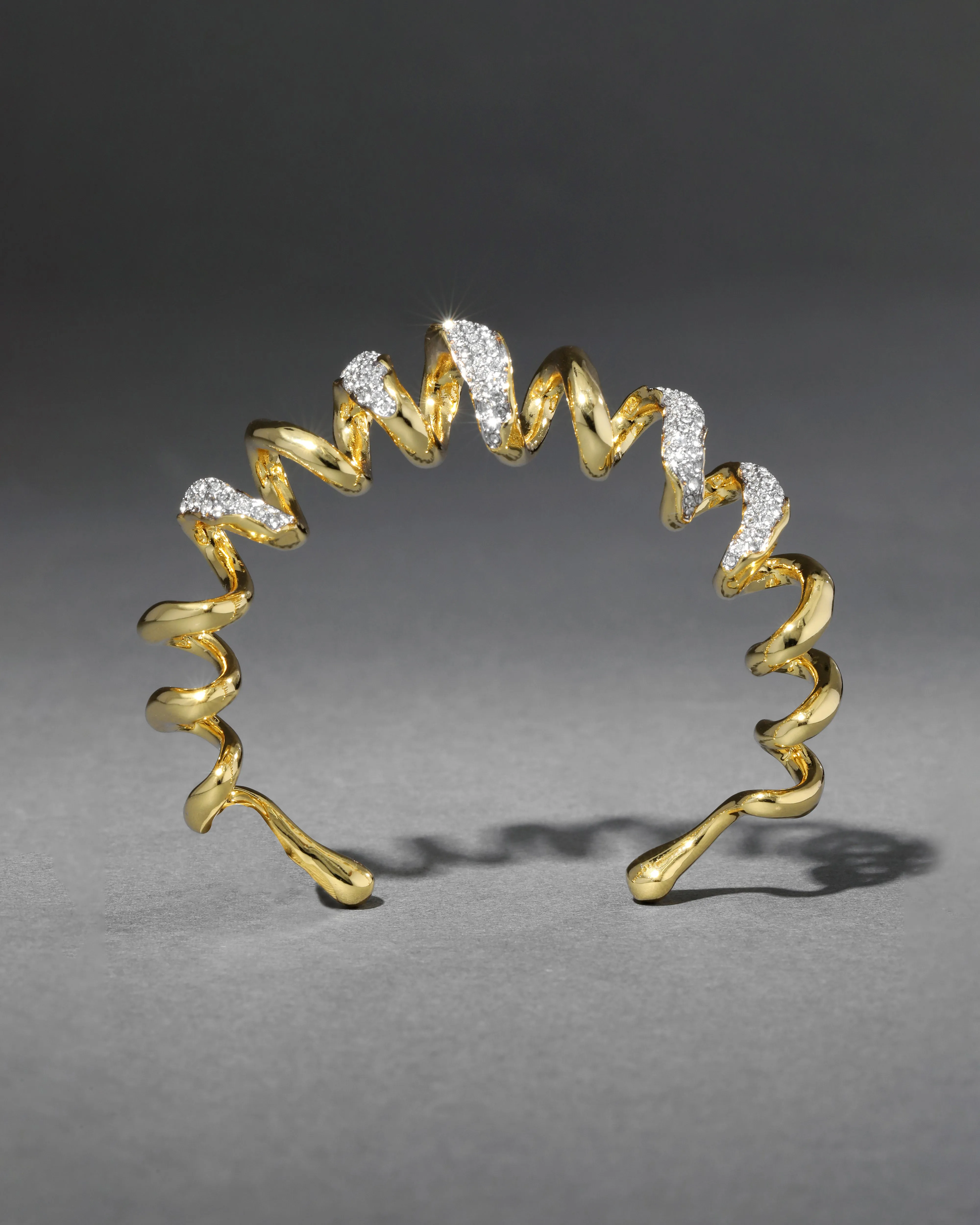 Solanales Crystal Spiral Cuff Bracelet sold by Alexis Bittar product image thumbnail 4