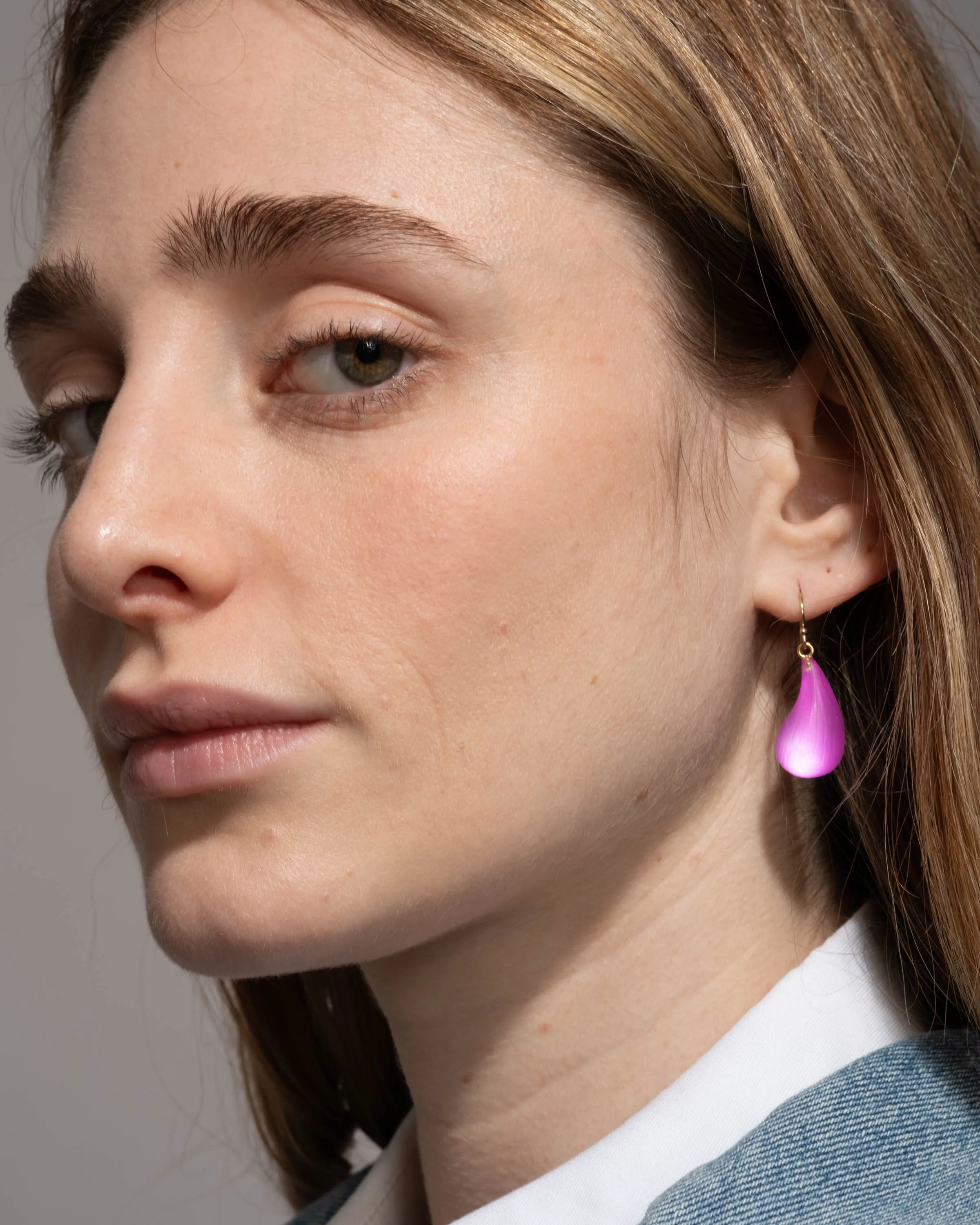 Lucite Dewdrop Earring- Azalea sold by Alexis Bittar product image thumbnail 2