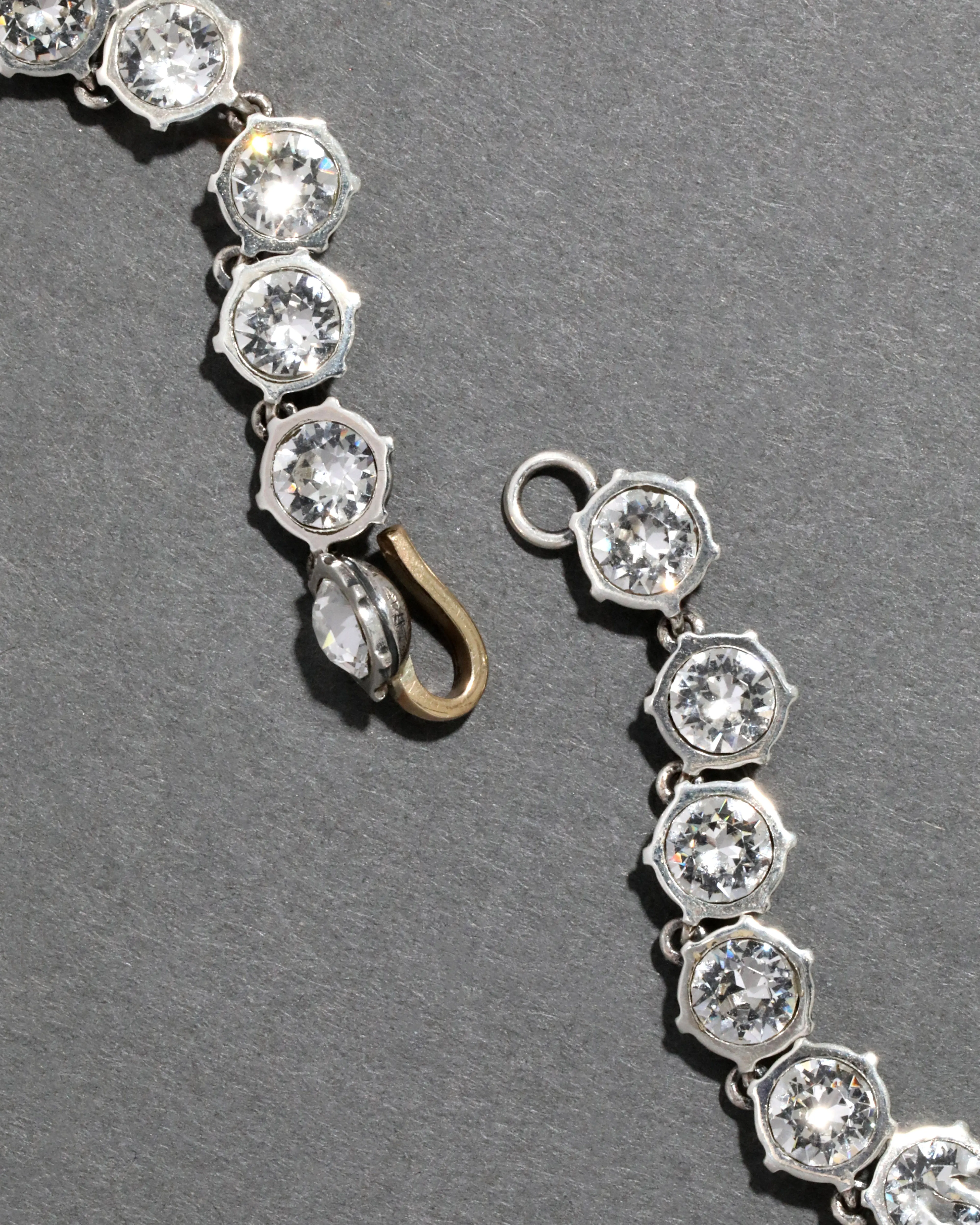 Sterling Silver & 14k Gold Cut Luminous Crystal Small Riviera Necklace sold by Alexis Bittar product image thumbnail 3