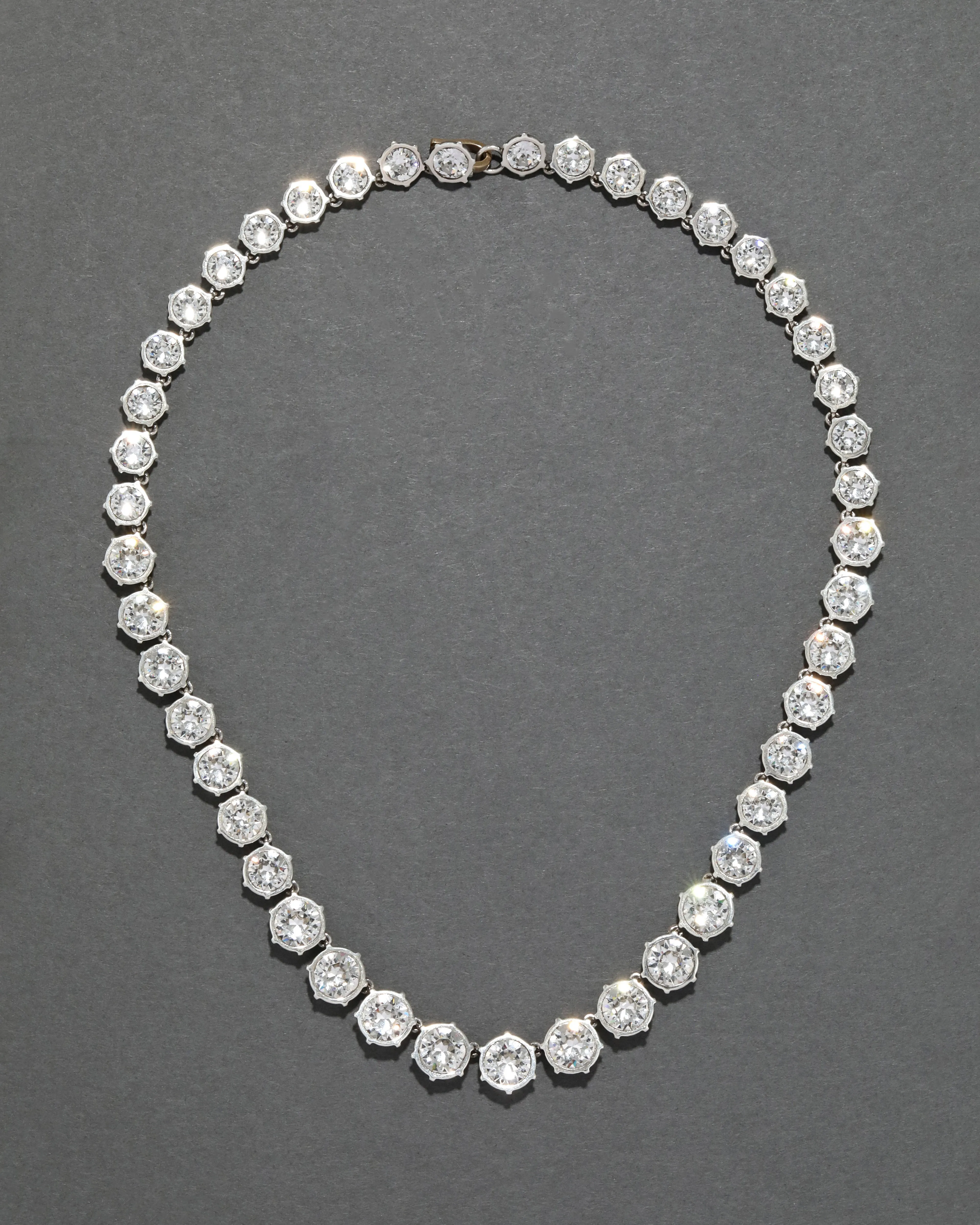 Sterling Silver & 14k Gold Cut Luminous Crystal Small Riviera Necklace sold by Alexis Bittar product image thumbnail 2