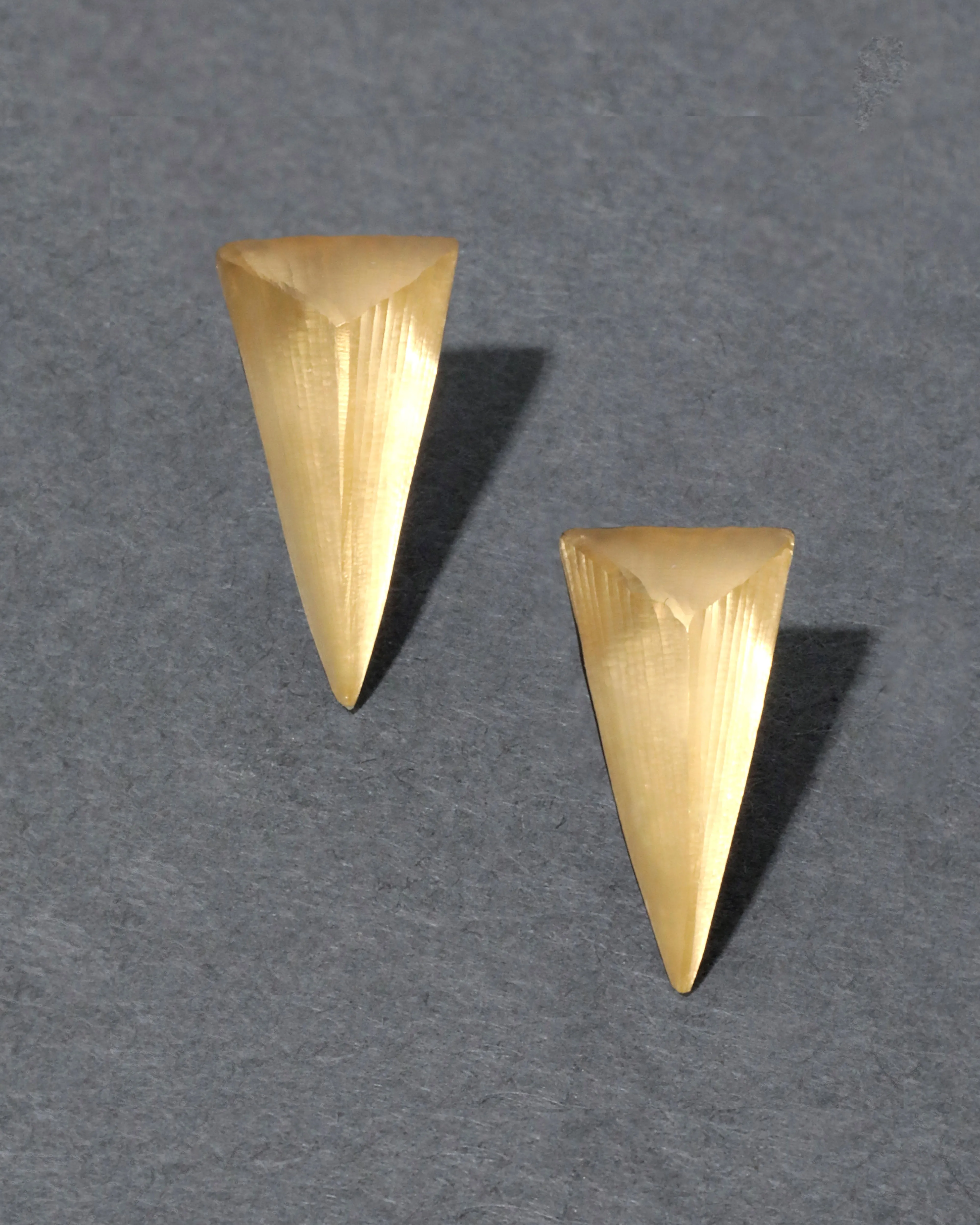 Lucite Pyramid Post Earring - Gold sold by Alexis Bittar