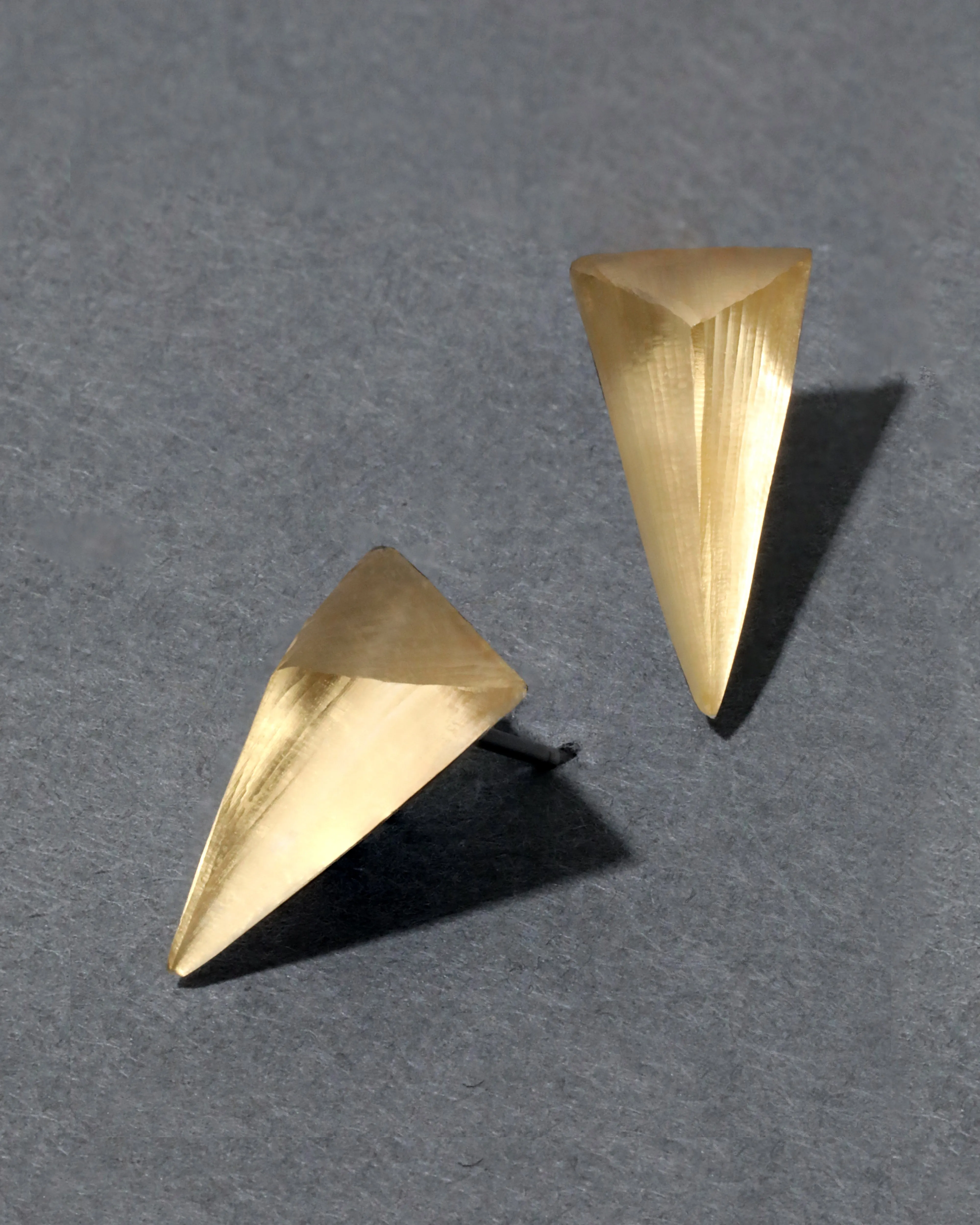 Lucite Pyramid Post Earring - Gold sold by Alexis Bittar product image thumbnail 2