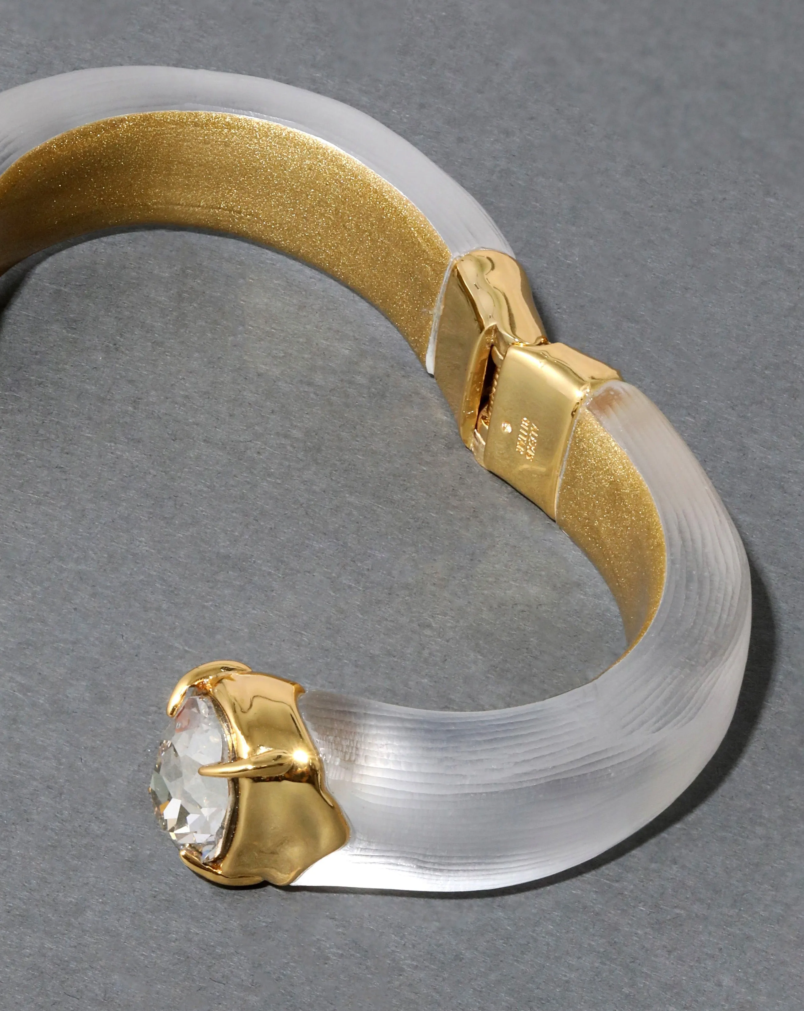 Bonbon Crystal Lucite Hinge Bracelet- Silver sold by Alexis Bittar product image thumbnail 5
