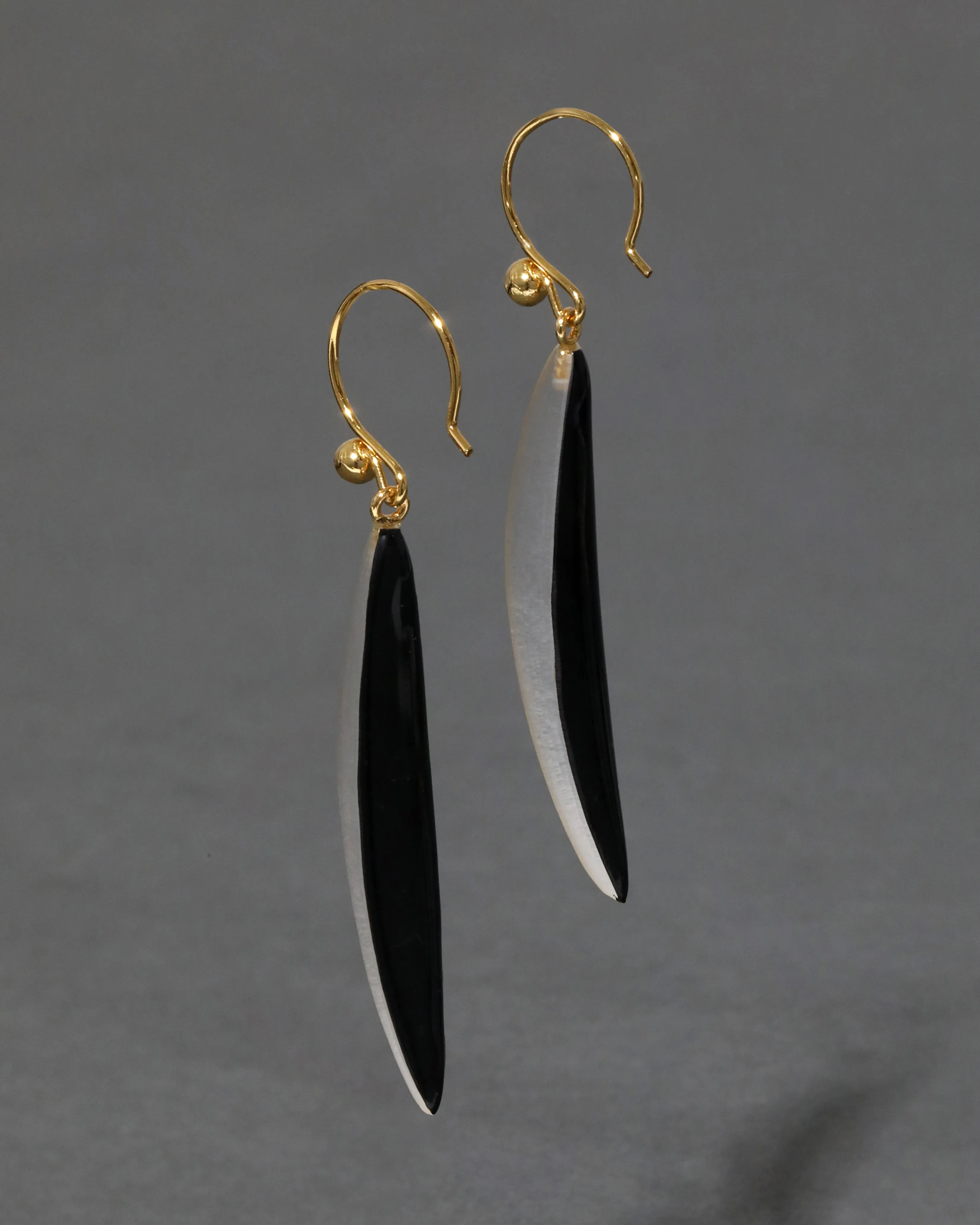 Lucite Sliver Wire Earring- Gold sold by Alexis Bittar product image thumbnail 3